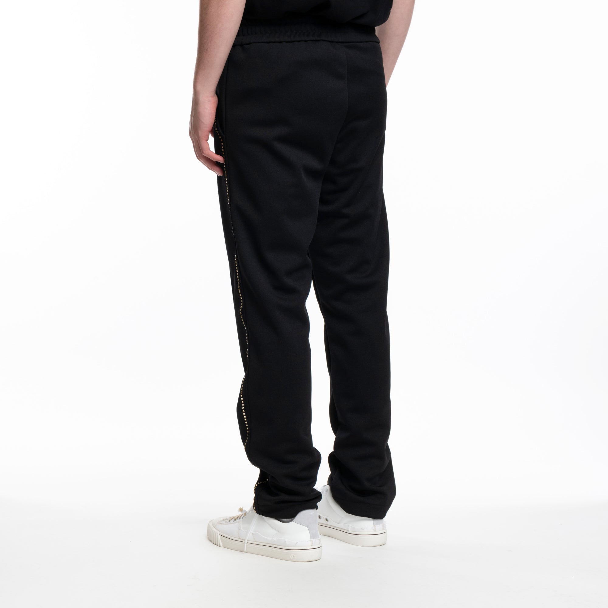 Palm Angels Monogram Stud Track Pants Black - 3
