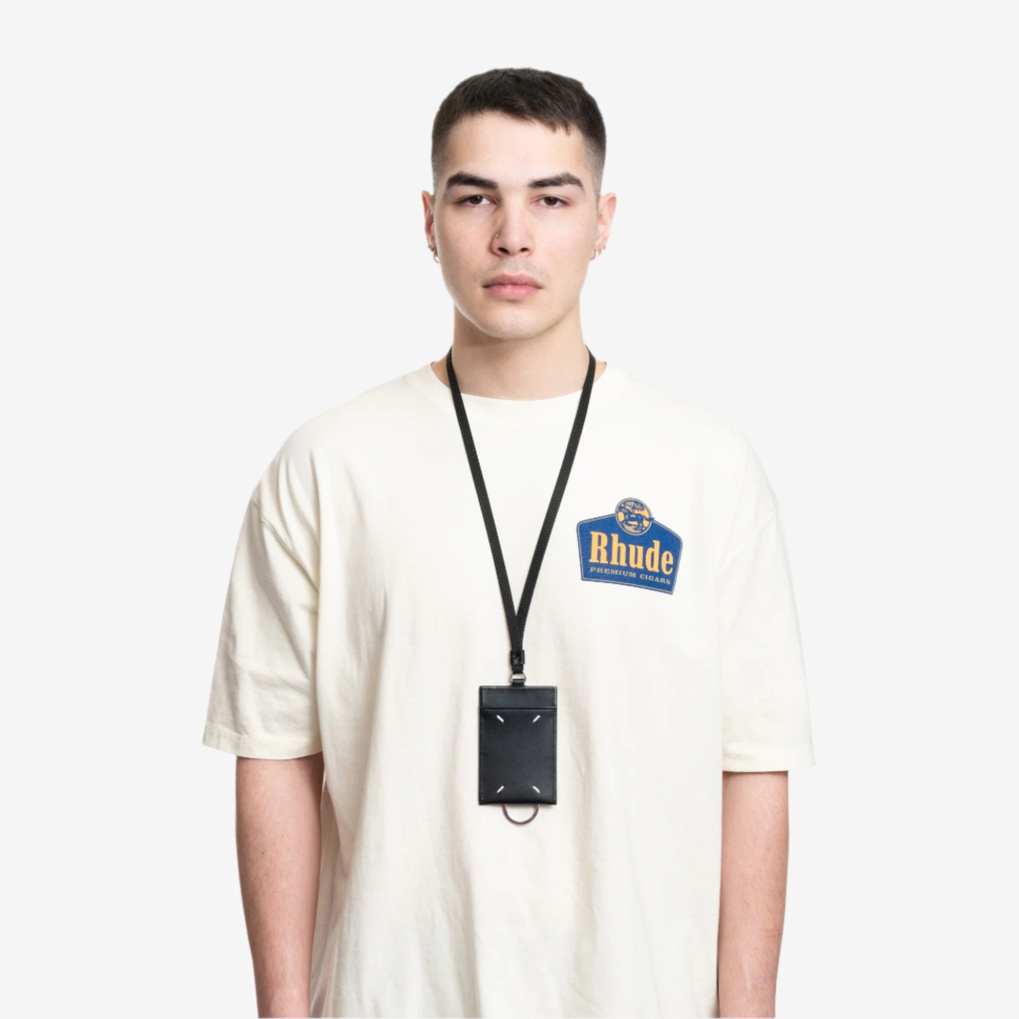 Maison Margiela Card Holder Key Ring Lace Black - 2