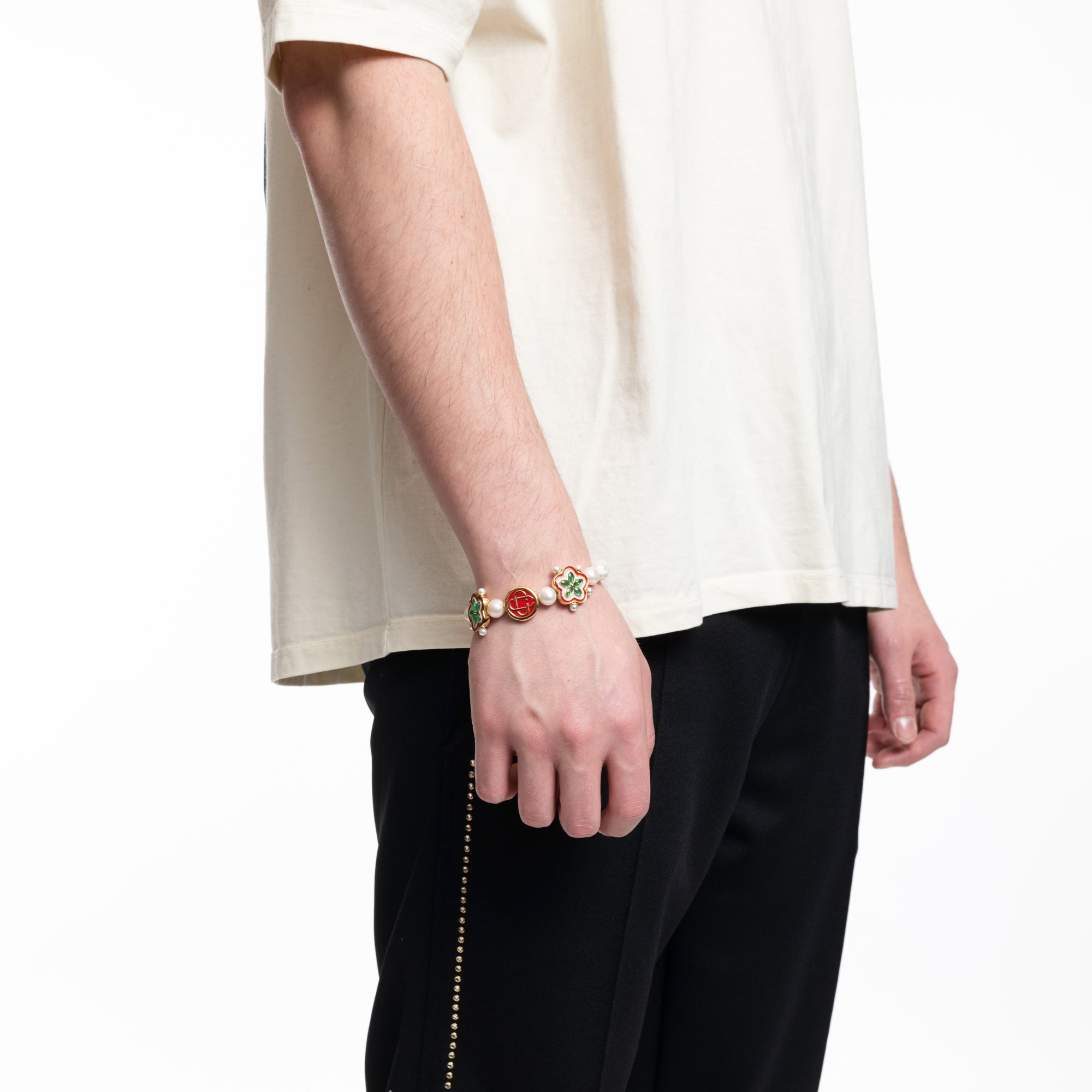 Casablanca Gold Plated Gradient Flower Bracelet Gold - 2