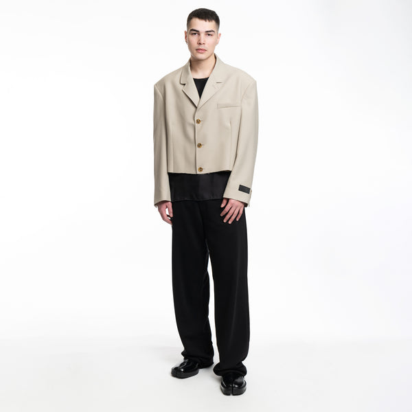 Tonal Embroidered Jersey Pants