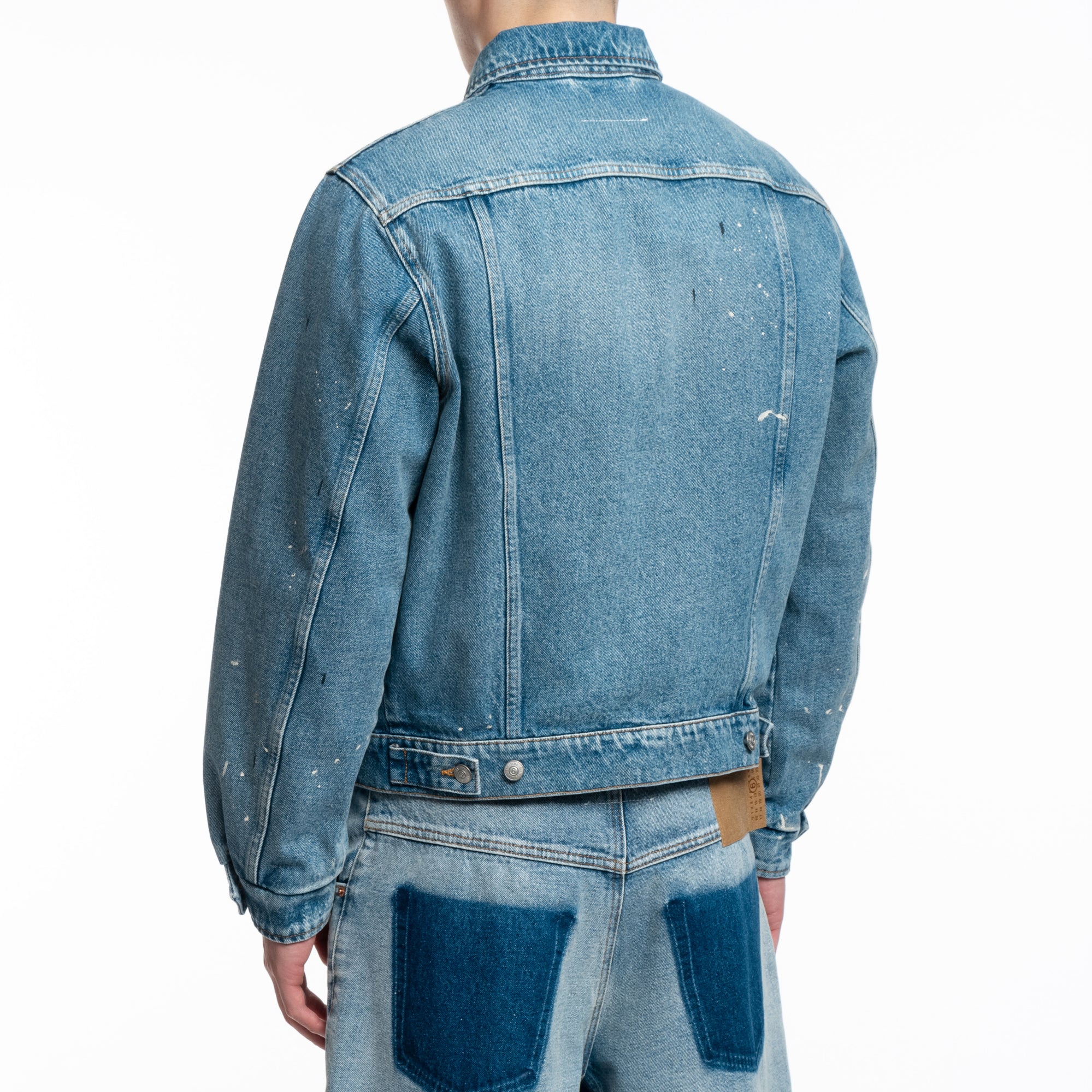 MM6 Denim Sports Jacket Blue - 4