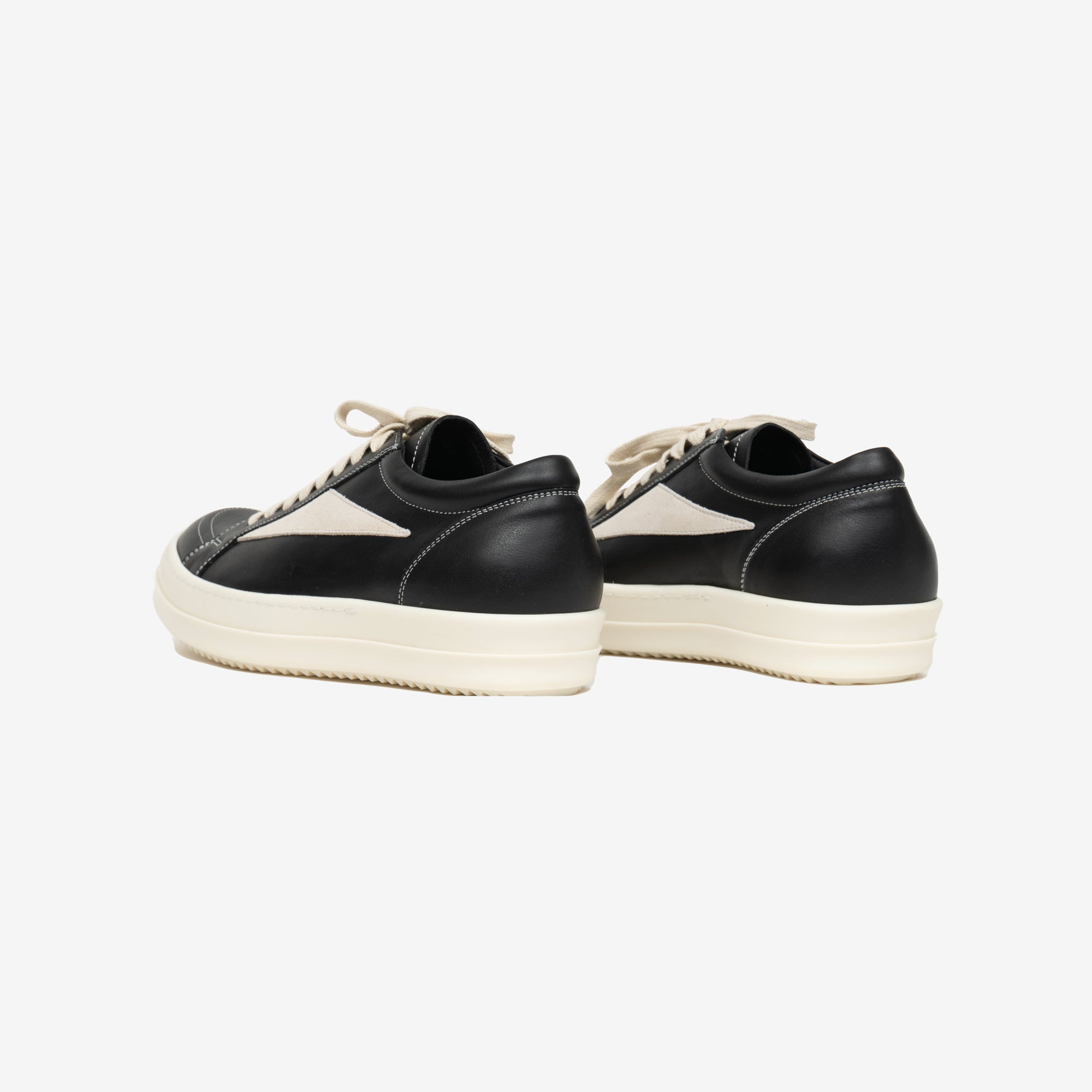 Rick Owens Vintage Leather Sneakers Black - 4