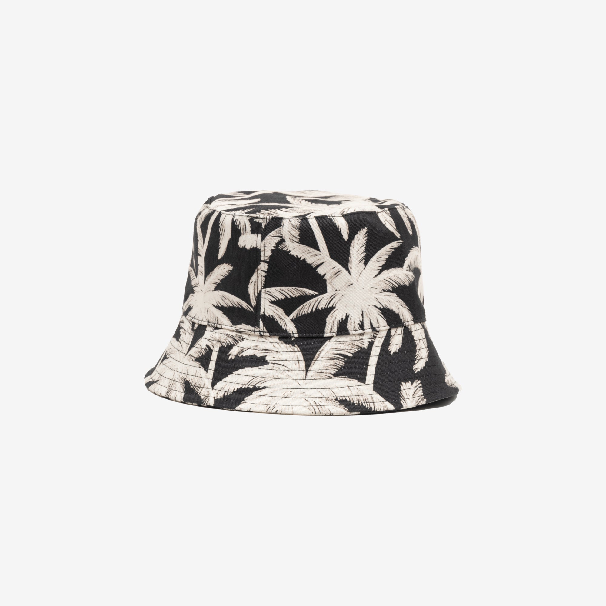 Palm Angels All Over Palms Bucket Hat Black - 3