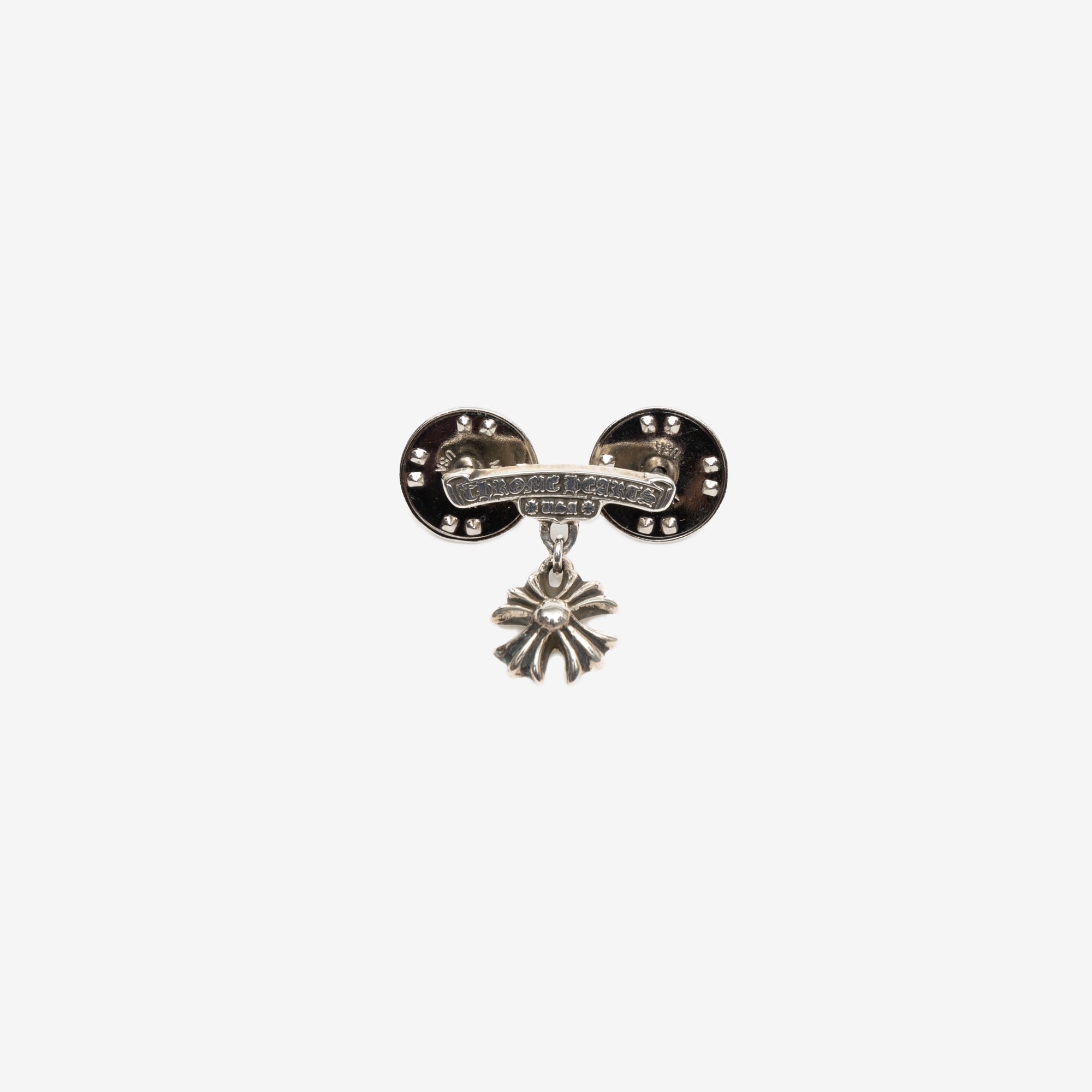 Chrome Hearts Brooch Pin CH Plus 2 Drop Silver - 1