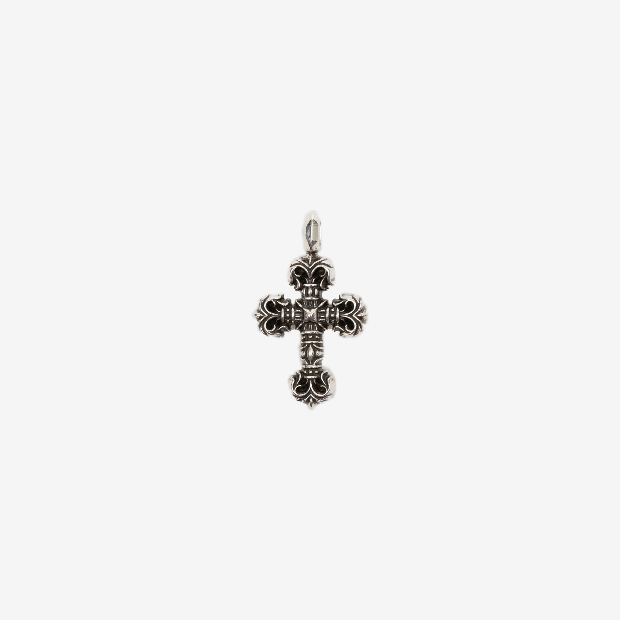 Chrome Hearts Tiny Filigree Cross Charm Silver - 1