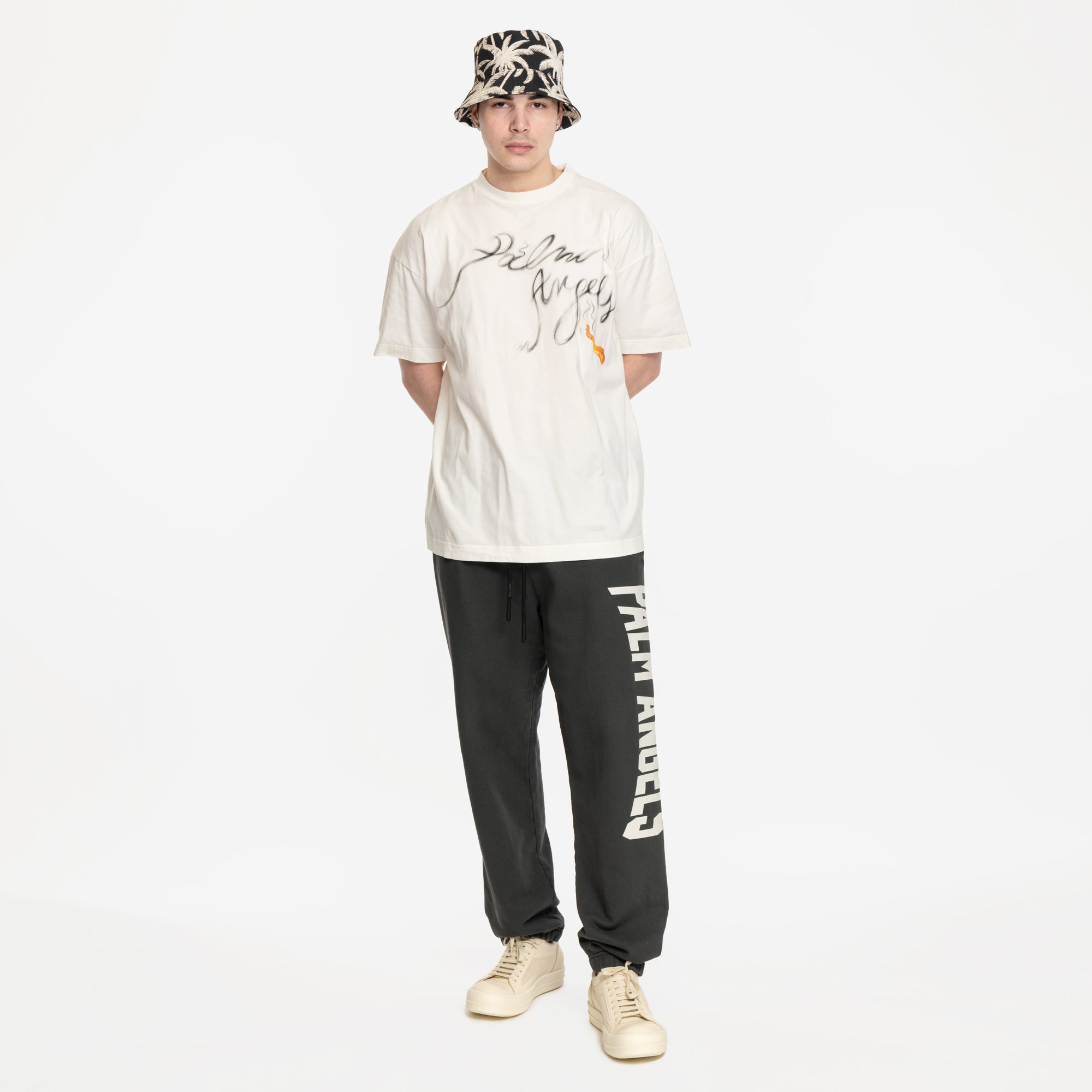 Palm Angels Foggy PA T-Shirt Off White - 2