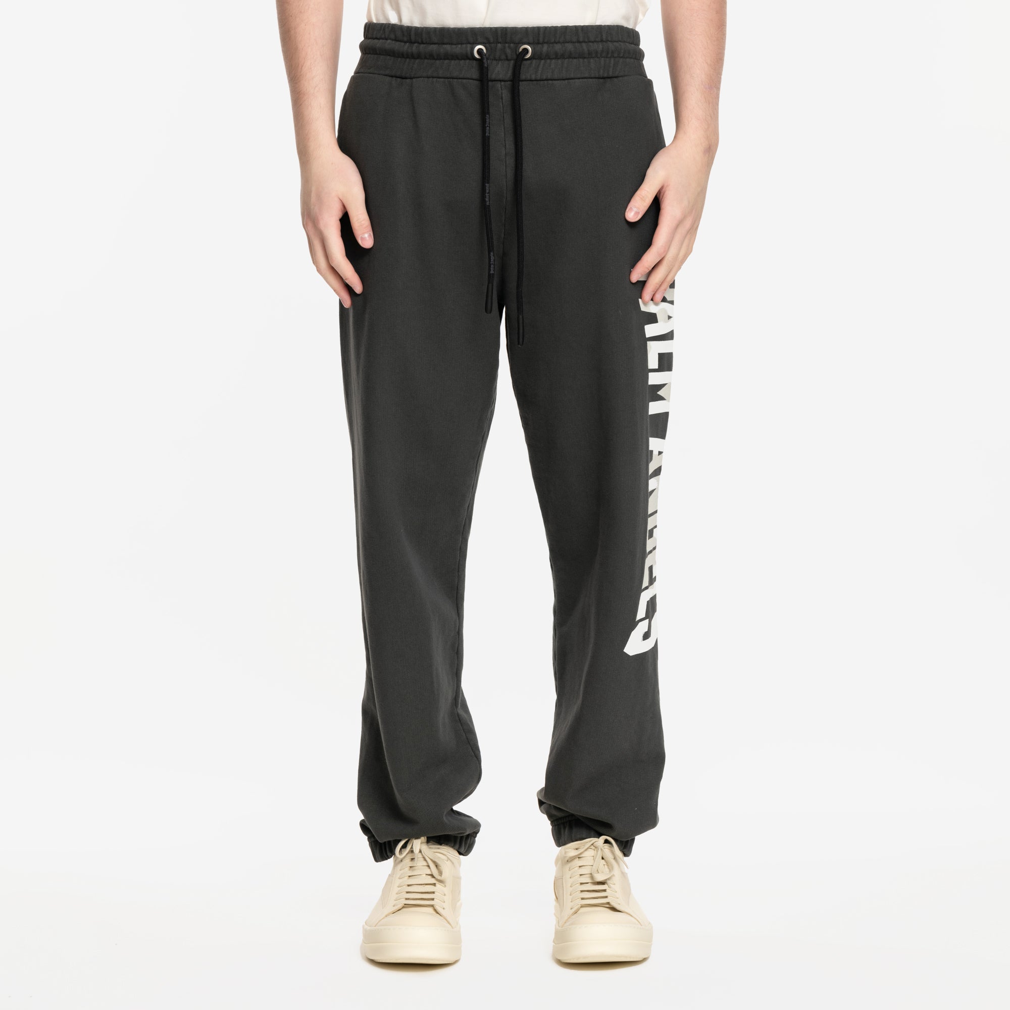 Palm Angels PA City Washed Sweatpants Dark Grey - 1