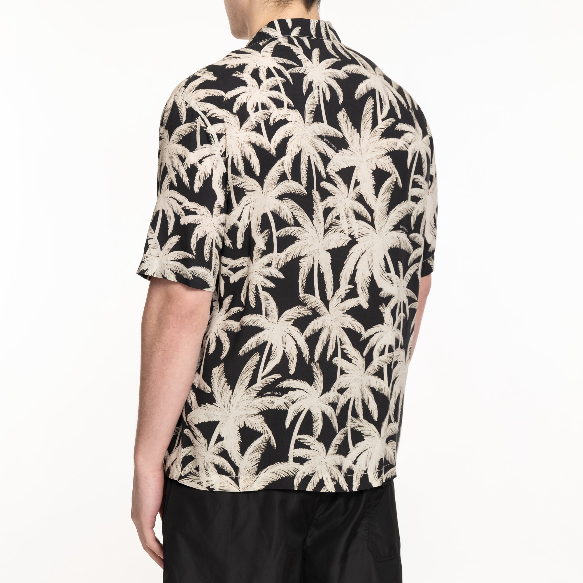 Palm Angels Palms All Over SS Shirt Black - 4