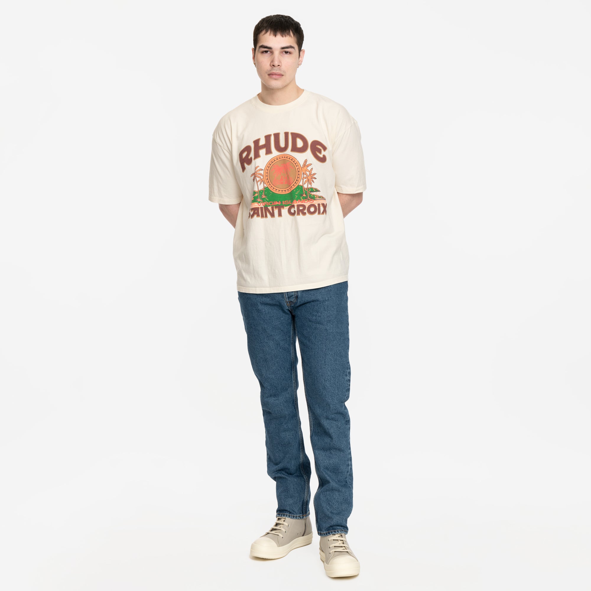 Rhude Saint Croix T-Shirt Vintage White - 2