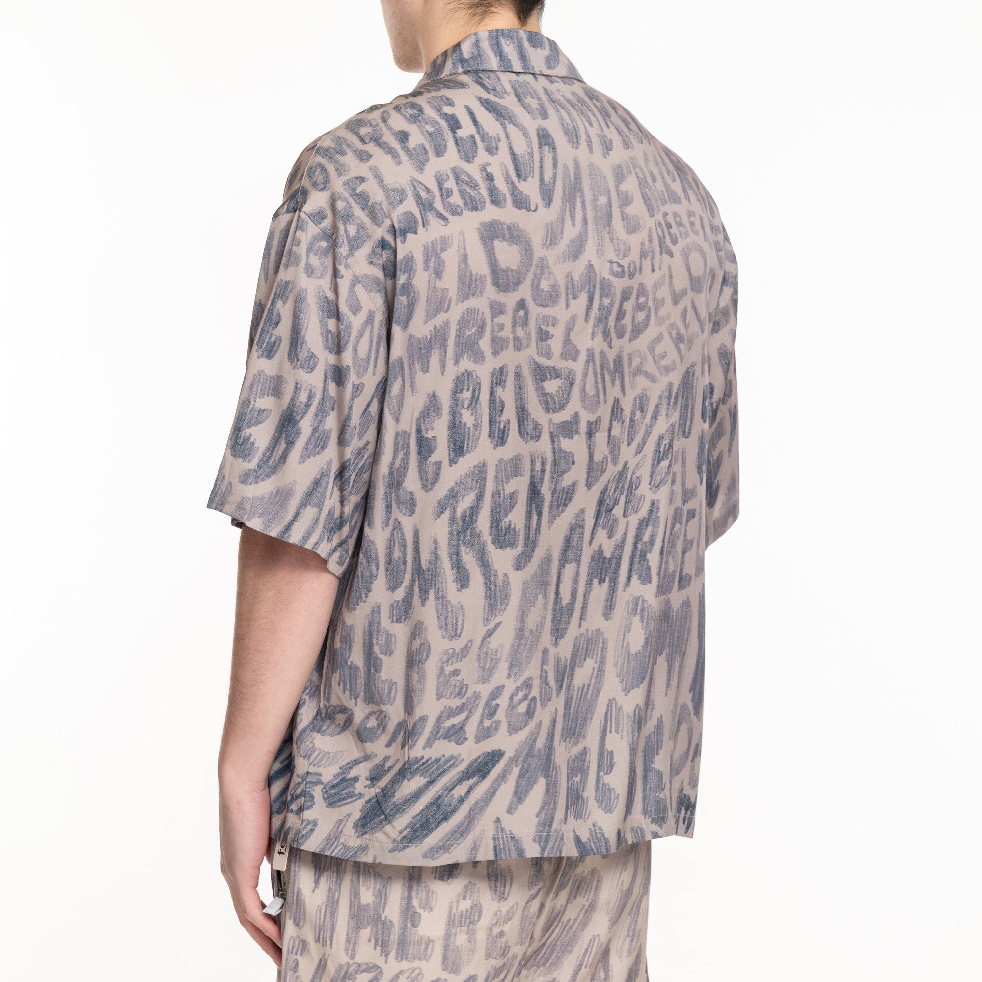 Dom Rebel New Wave Camp Collar Shirt Beige - 4