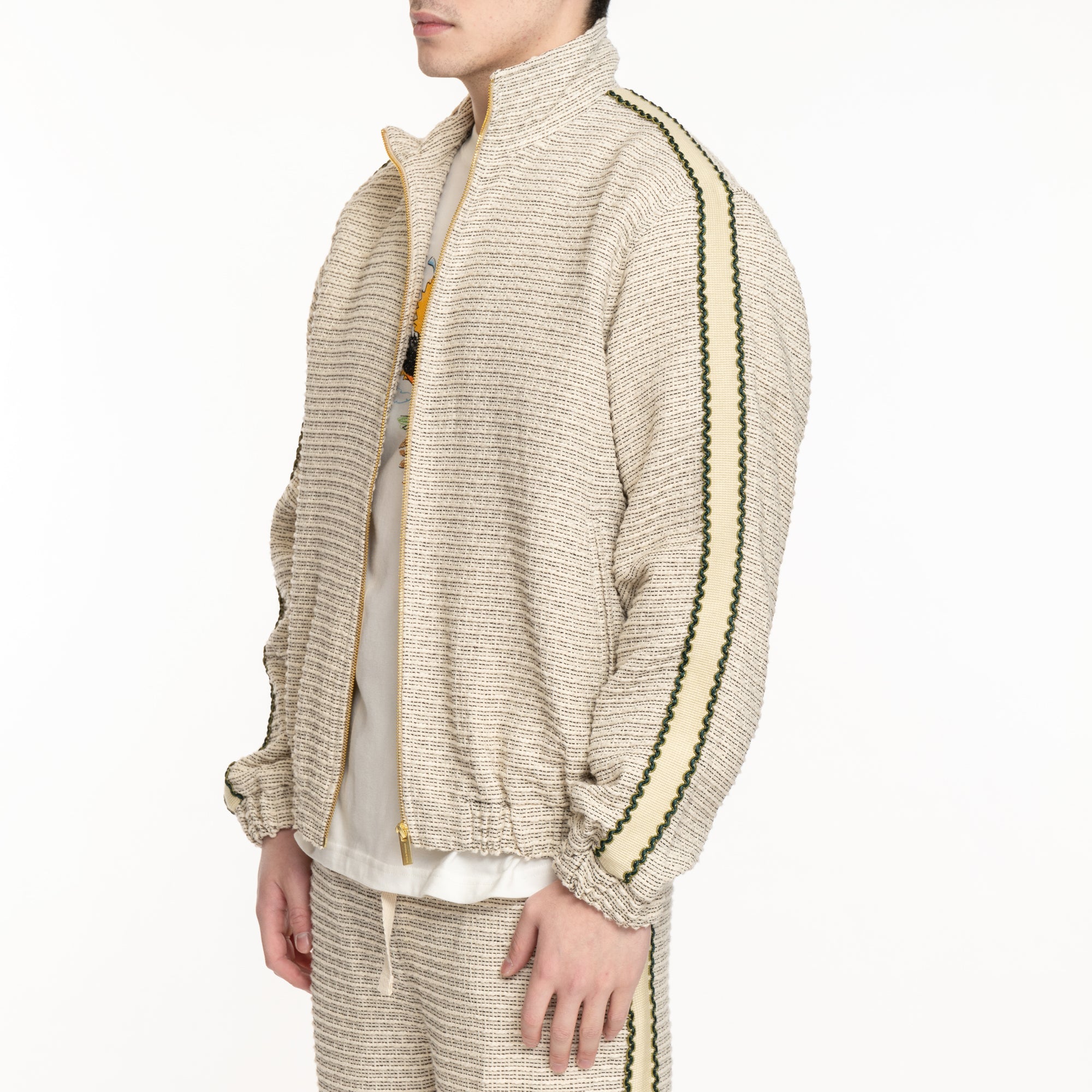 Drôle de Monsieur La Veste Survet Tweed Beige - 3