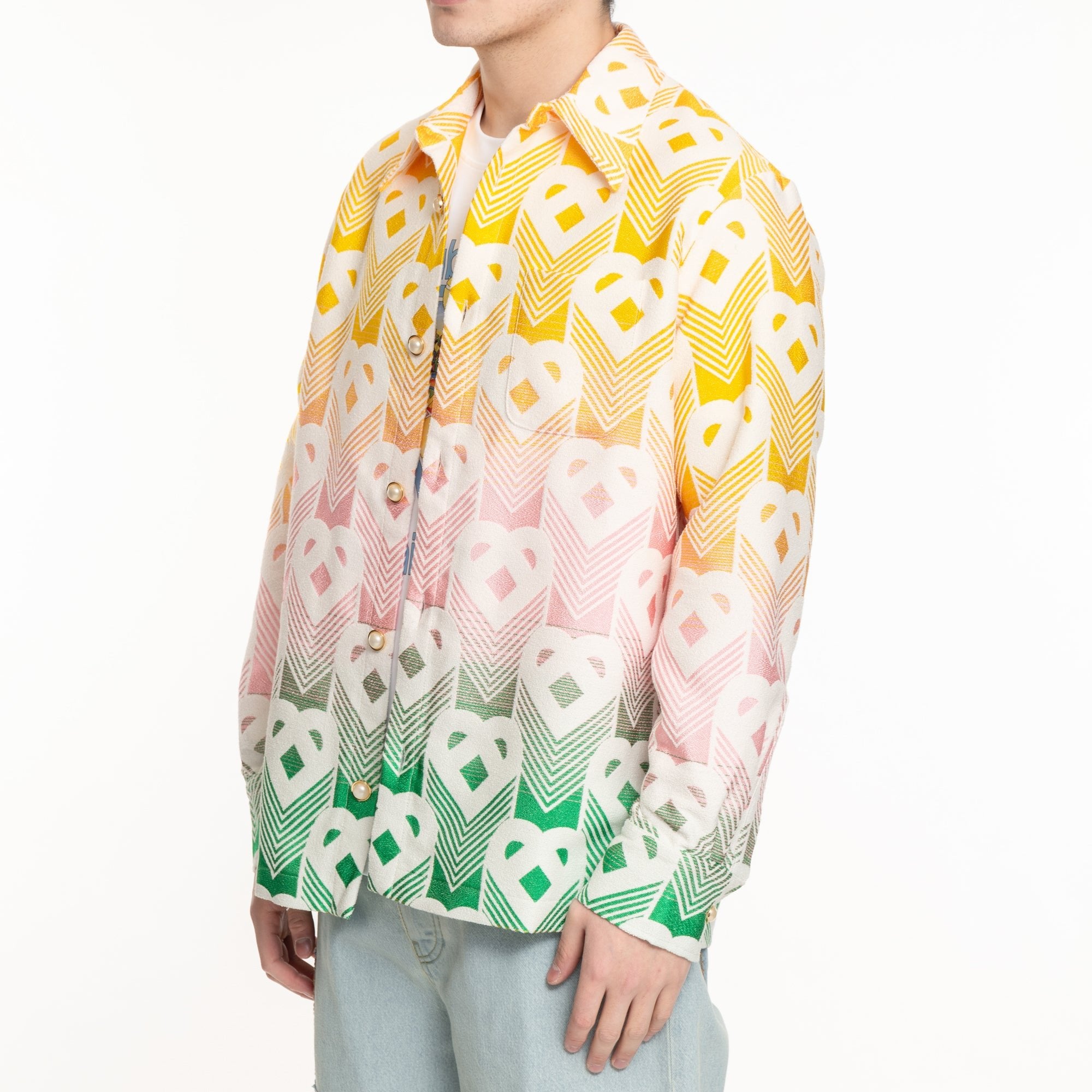 Casablanca Gradient Jacquard Shacket Multi - 3