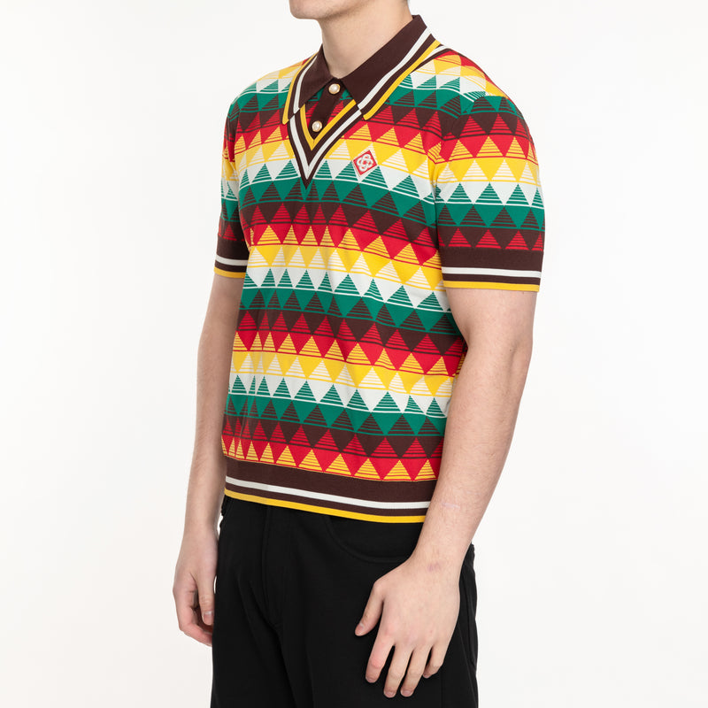 Image 2 of Casablanca Argyle Knit Polo side view