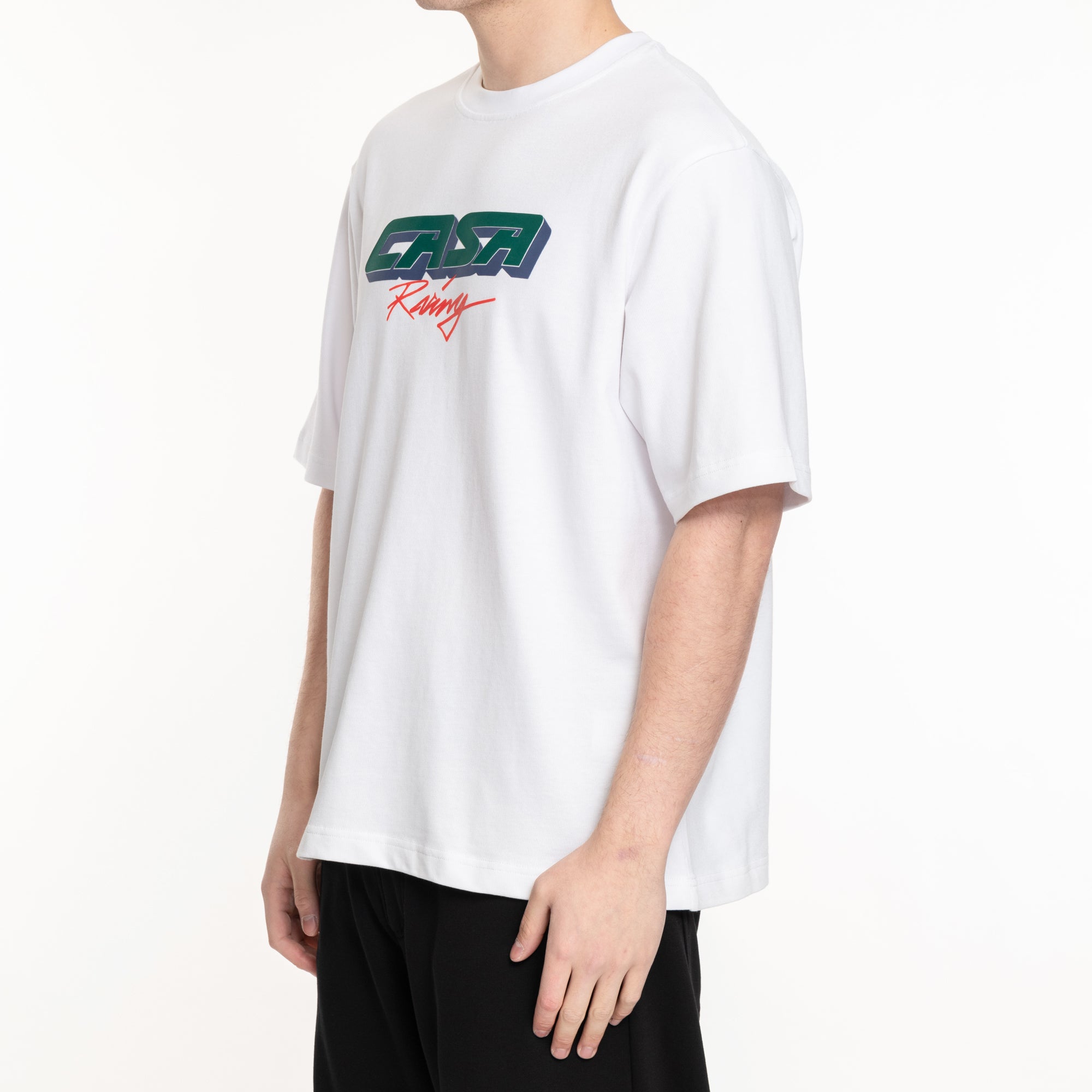 Casablanca Casa Racing Oversize T-Shirt White - 3