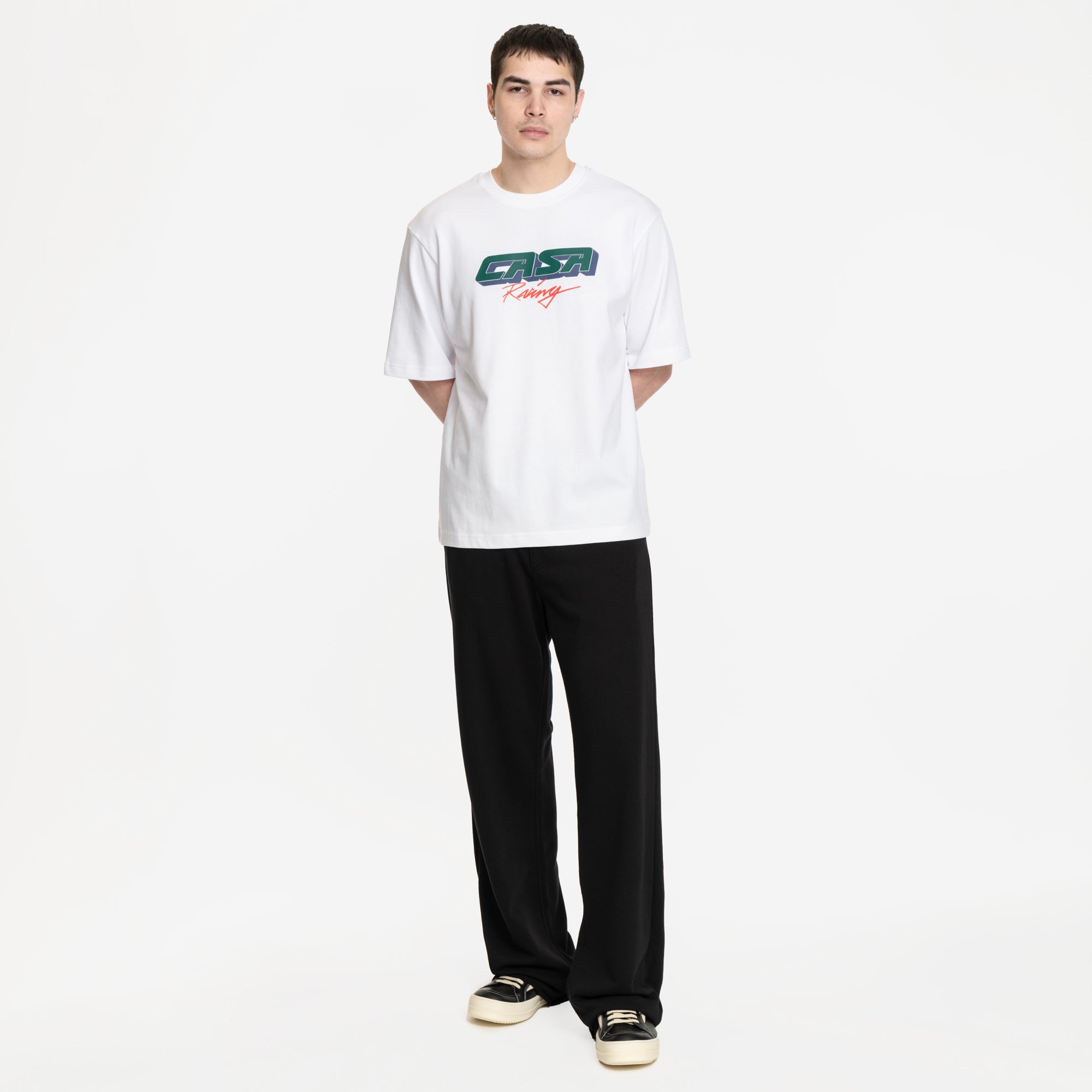 Casablanca Casa Racing Oversize T-Shirt White - 2
