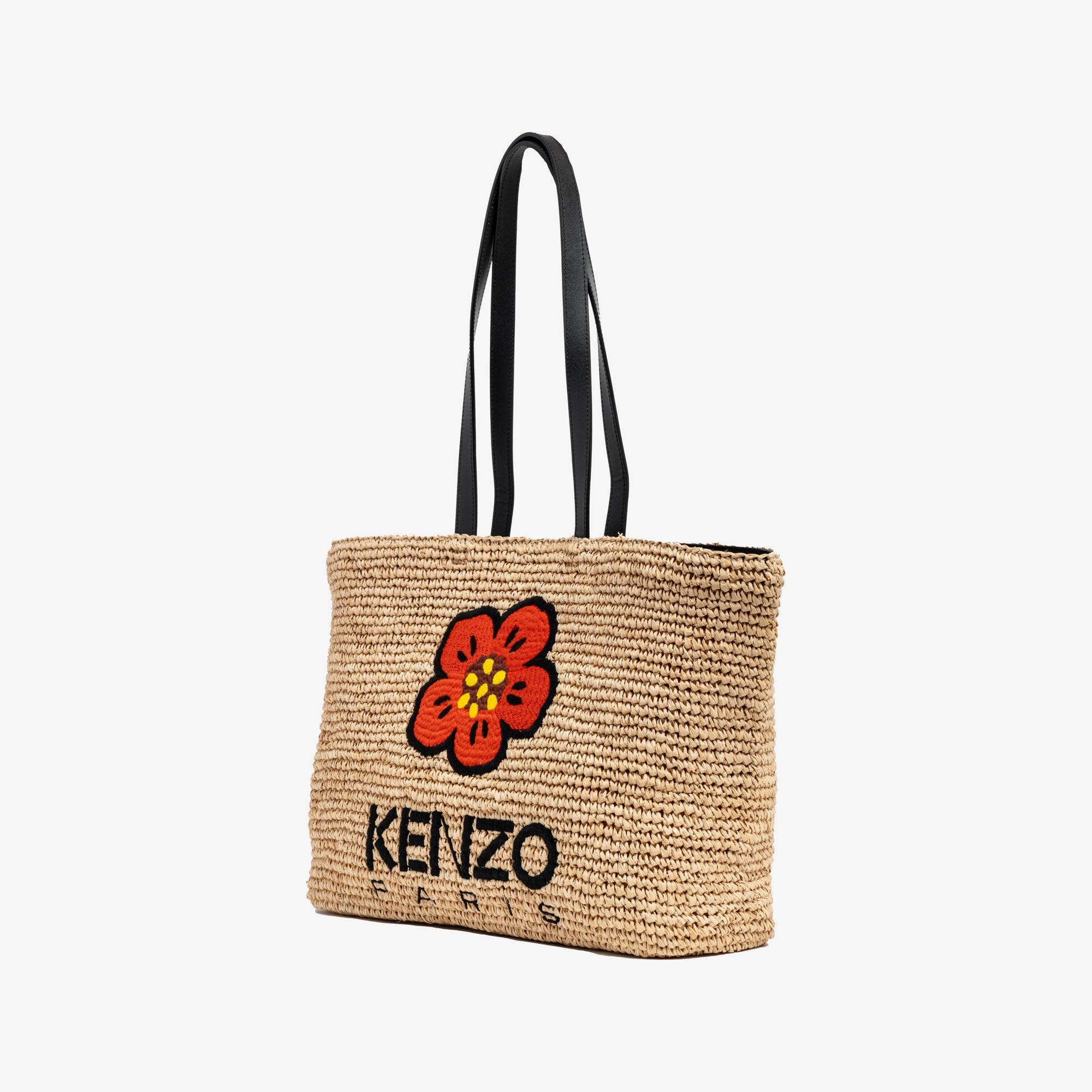 Kenzo Straw Large Tote Bag Beige - 3