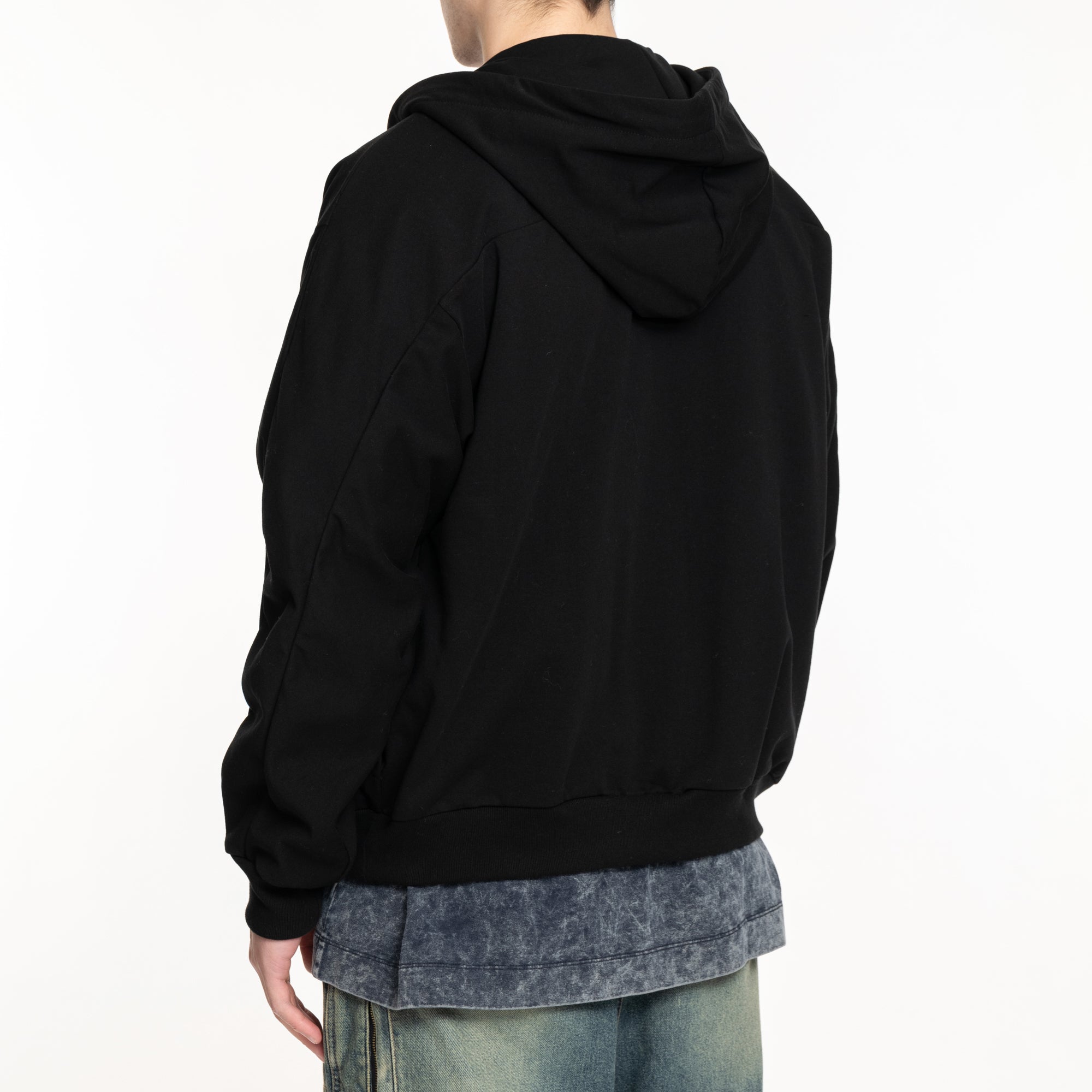 Juun.J Essential Zip Hoody Black - 4