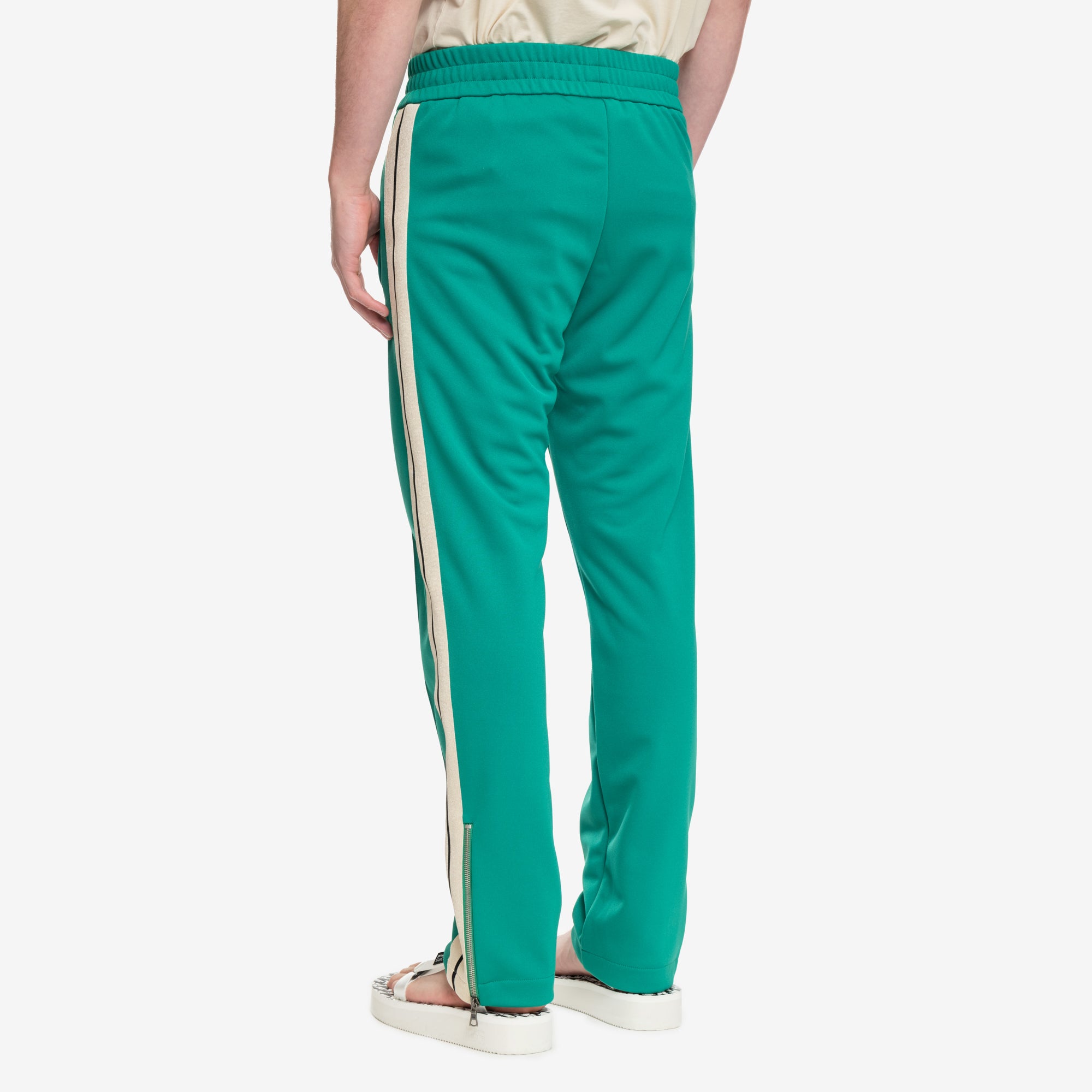 Palm Angels Classic Logo Green Track Pants Green - 4