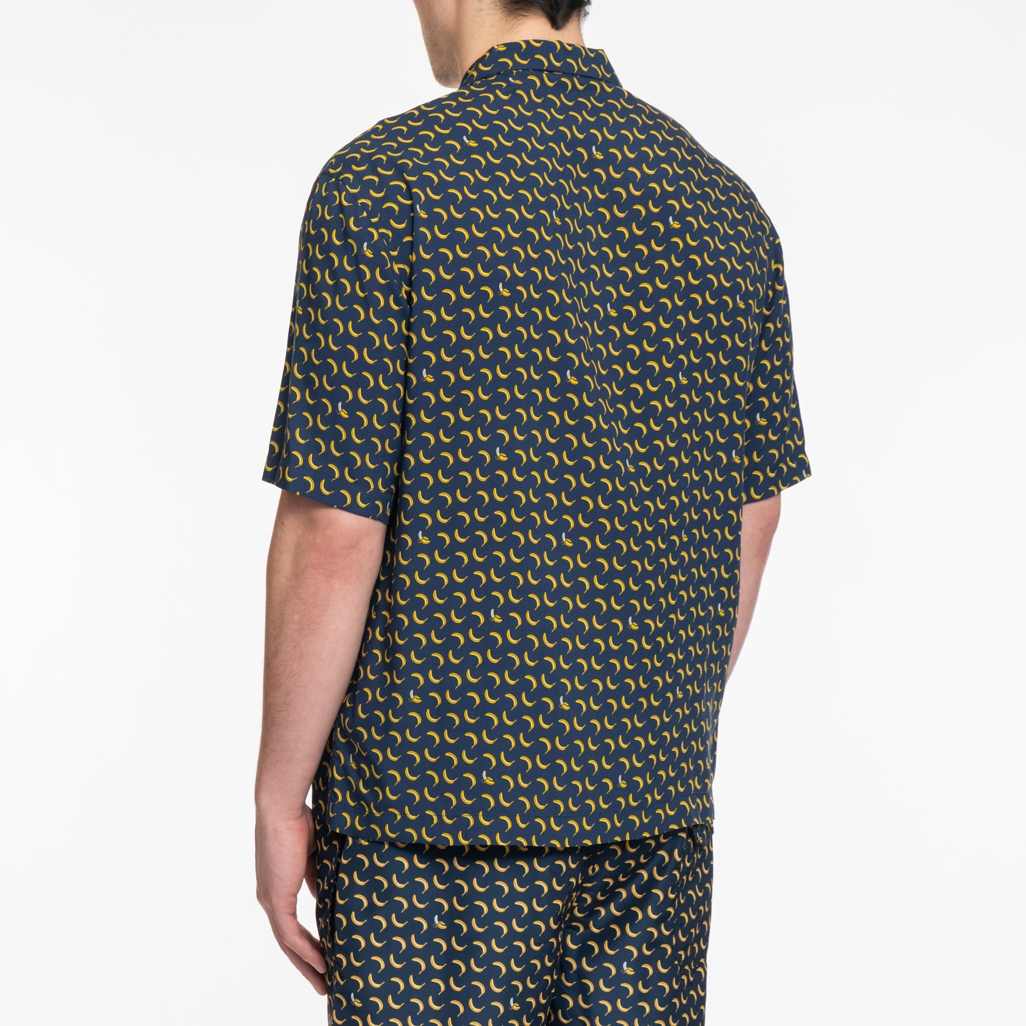 Palm Angels Banana Bowling Shirt Navy - 4