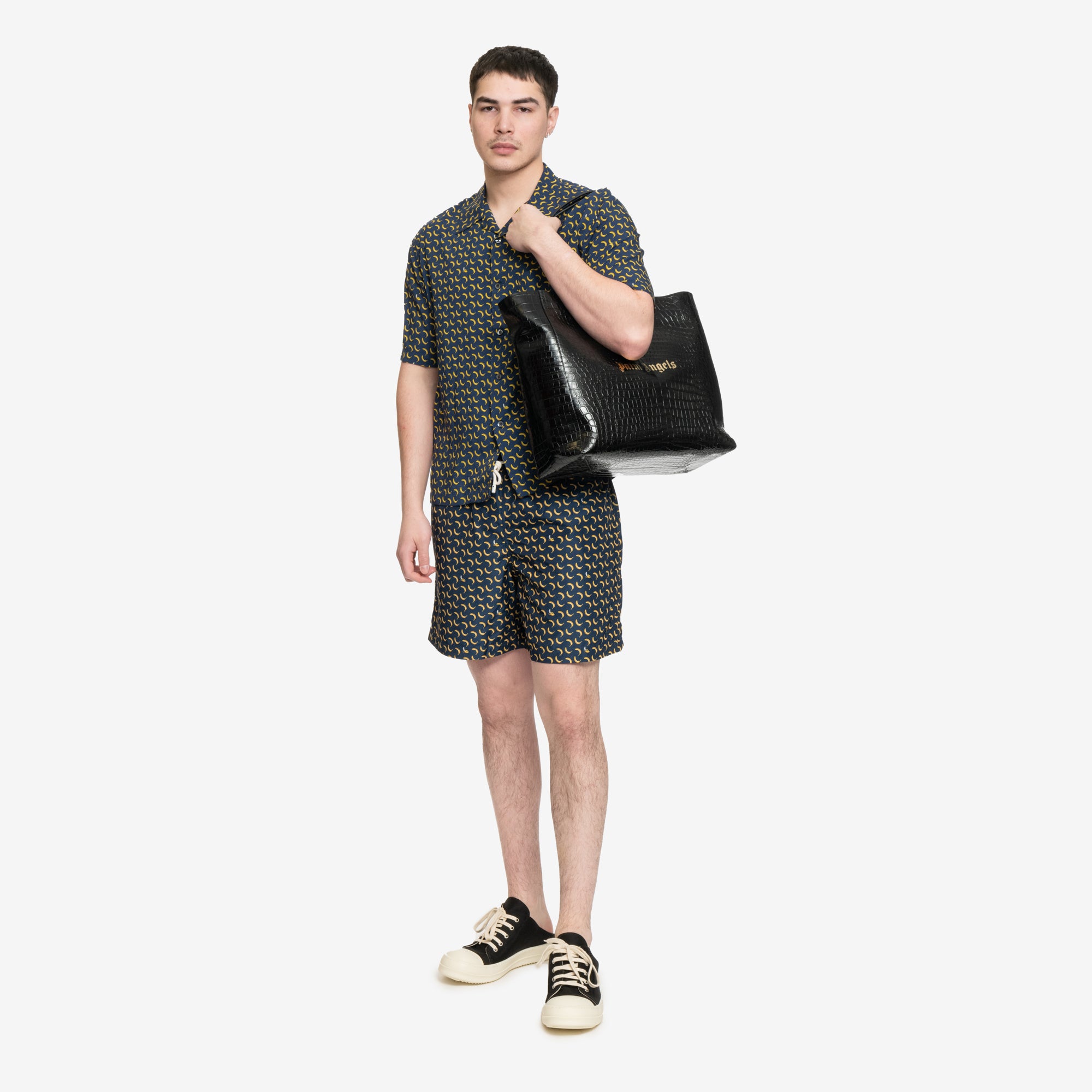 Palm Angels Banana Swimshorts Navy - 2