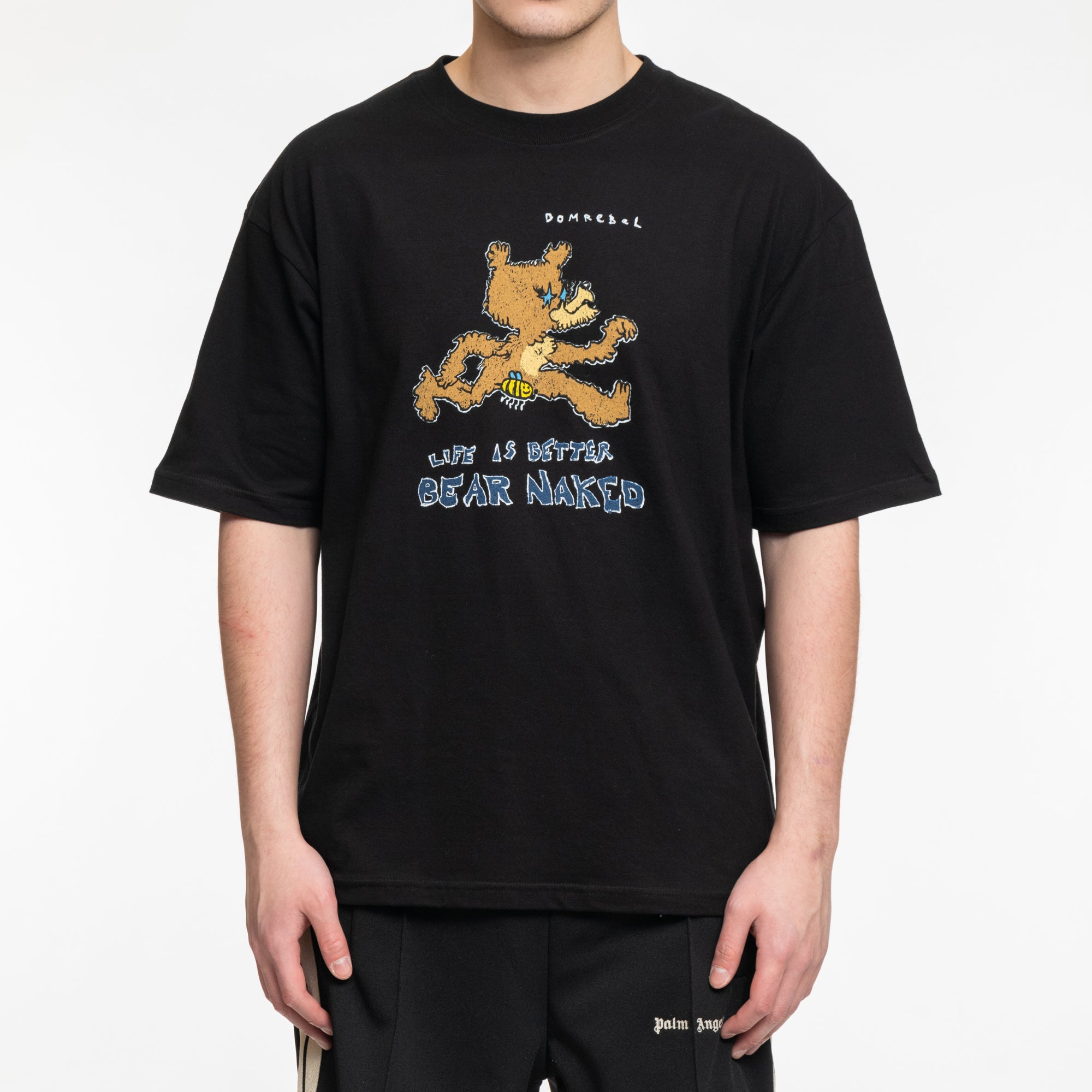 Dom Rebel Bare T-Shirt Black - 1