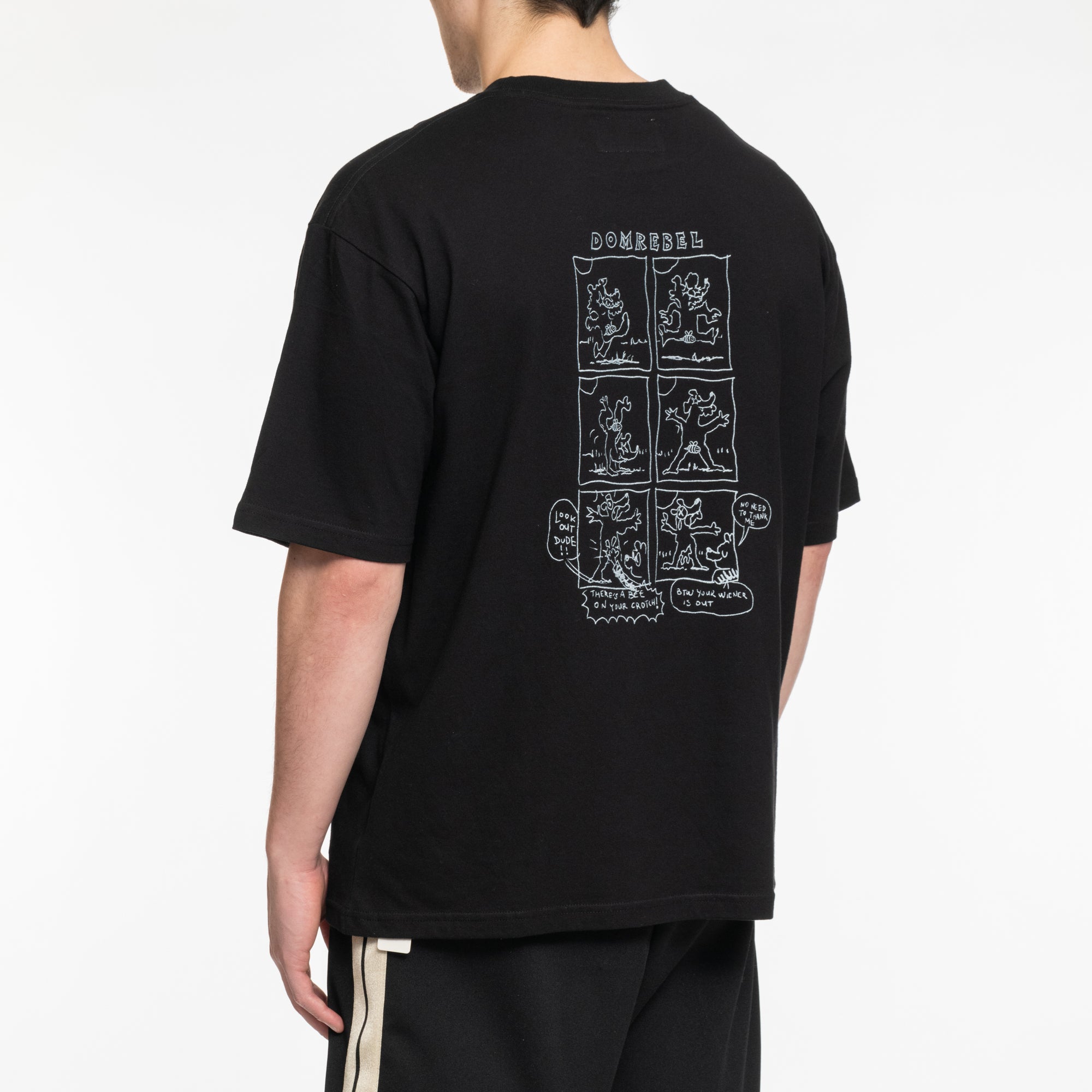 Dom Rebel Bare T-Shirt Black - 4