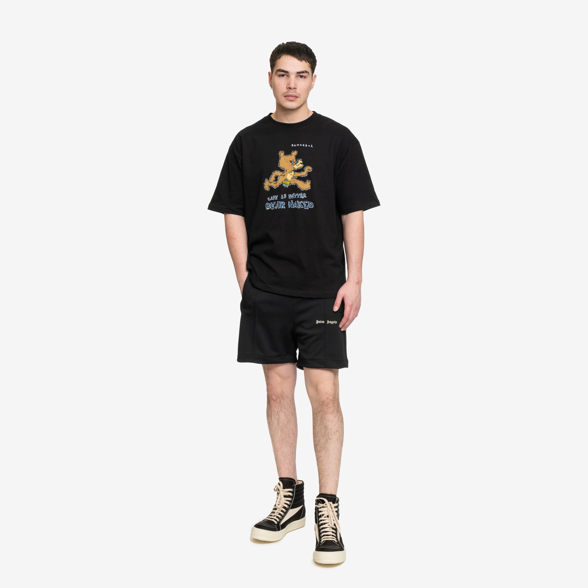 Dom Rebel Bare T-Shirt Black - 2