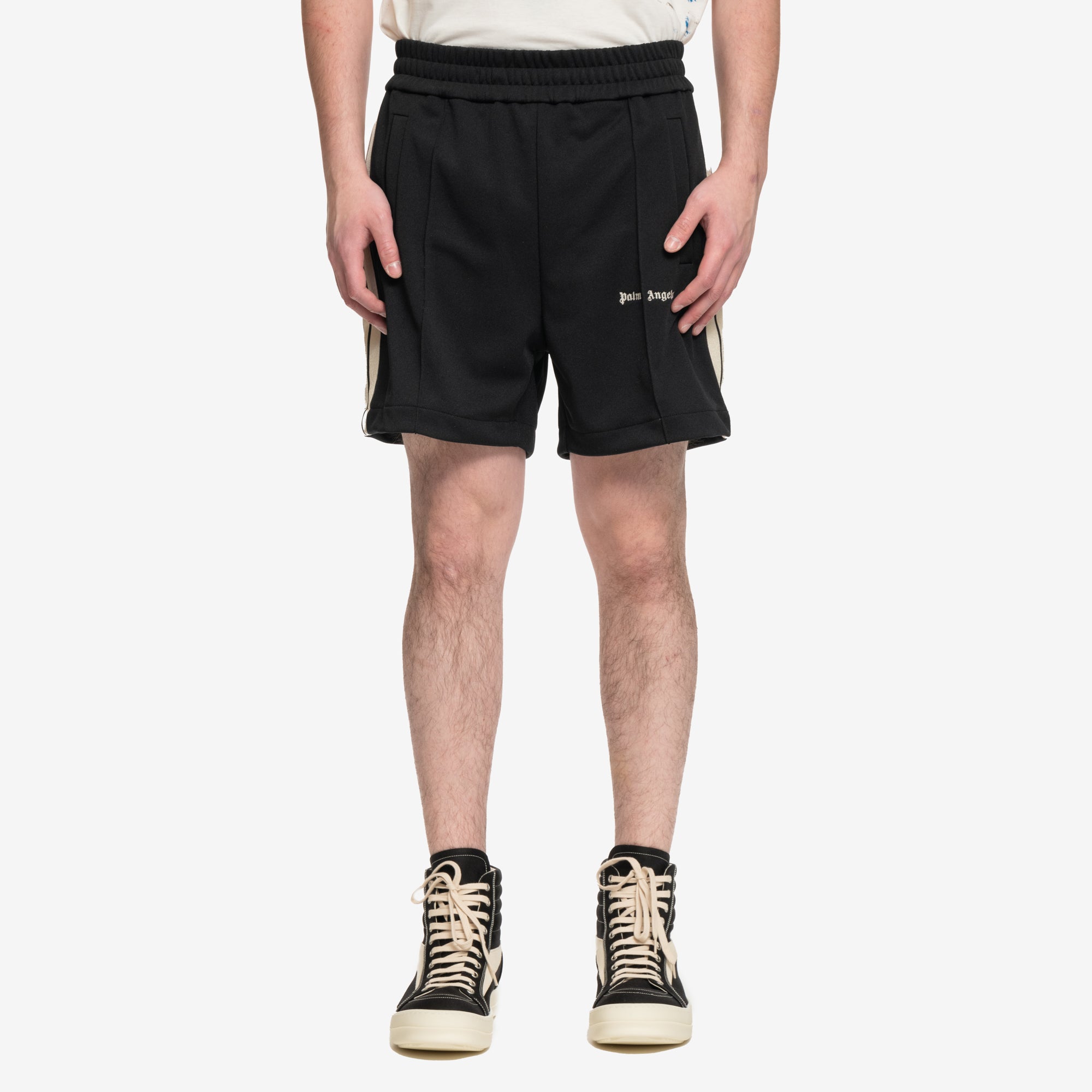 Palm Angels Classic Logo Track Shorts Black - 1