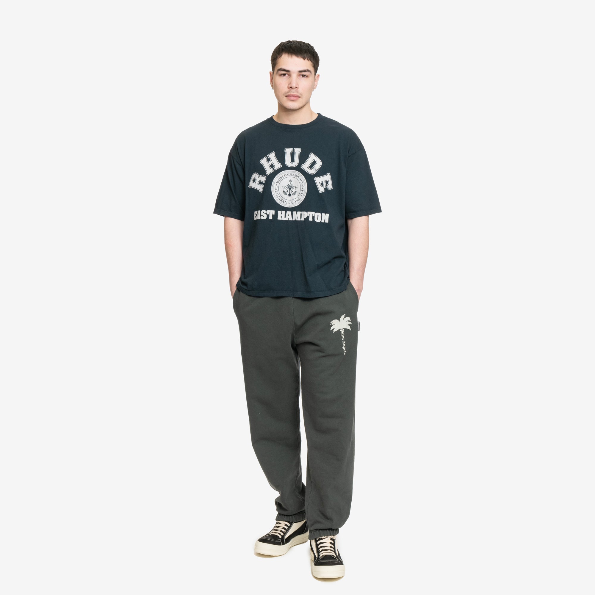 Rhude Hampton Catamaran Vintage T-Shirt Vintage Black - 2