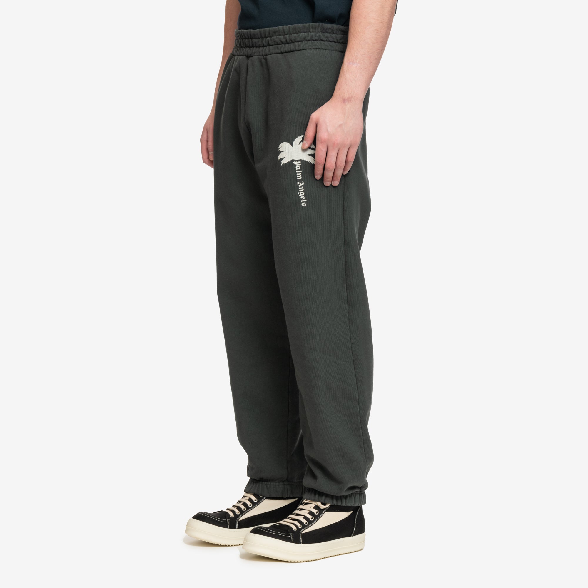 Palm Angels The Palm GD Sweatpants Dark Grey - 3