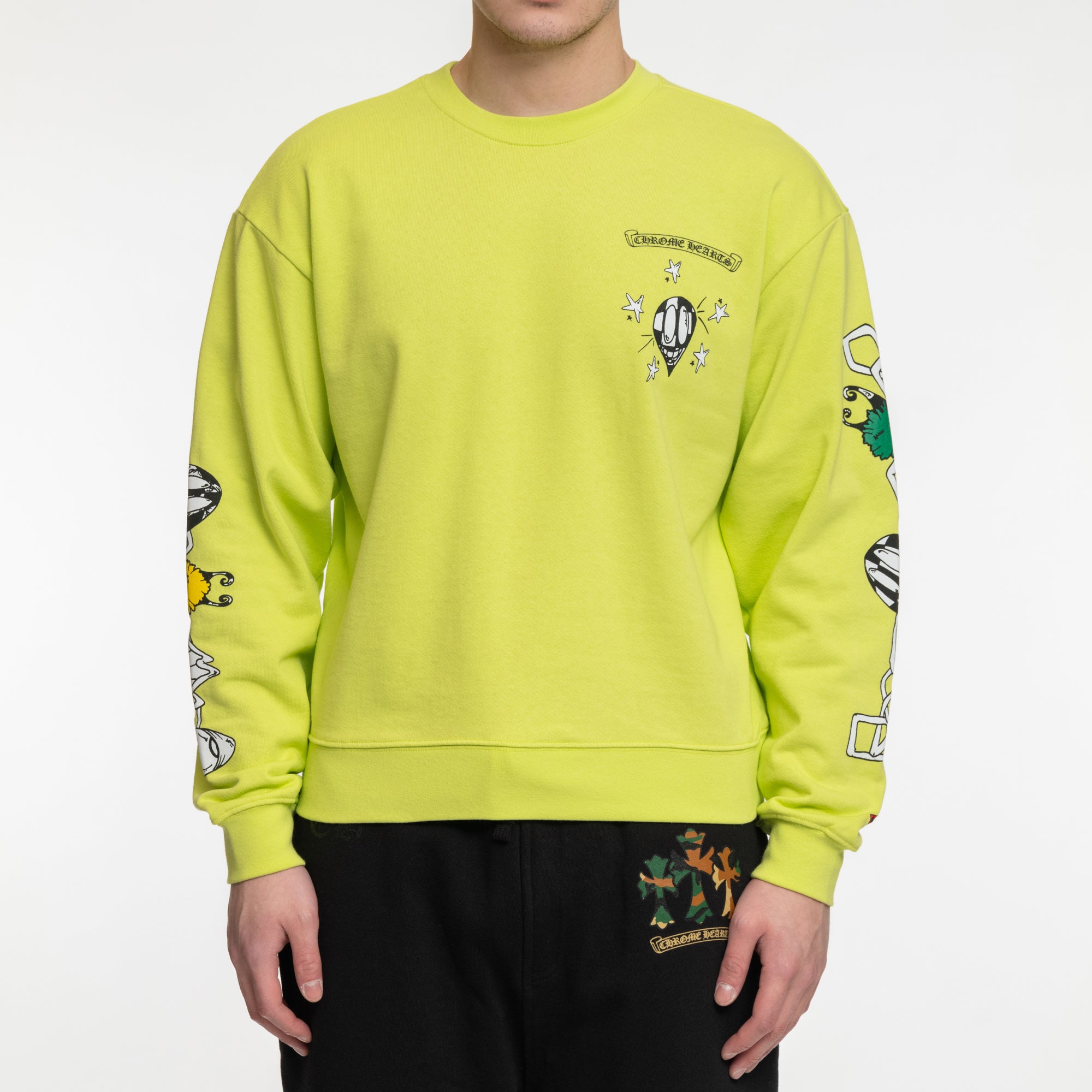Chrome Hearts Mattyboy Link Sweatshirt Green - 1