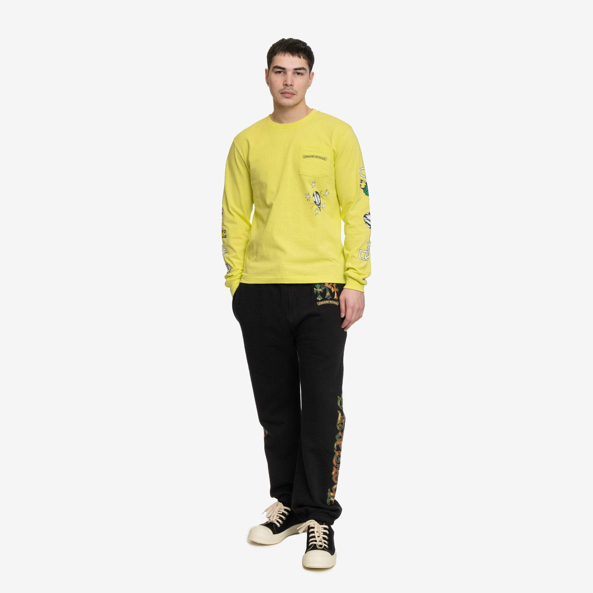 Chrome Hearts Mattyboy Link LS T-Shirt Green - 2