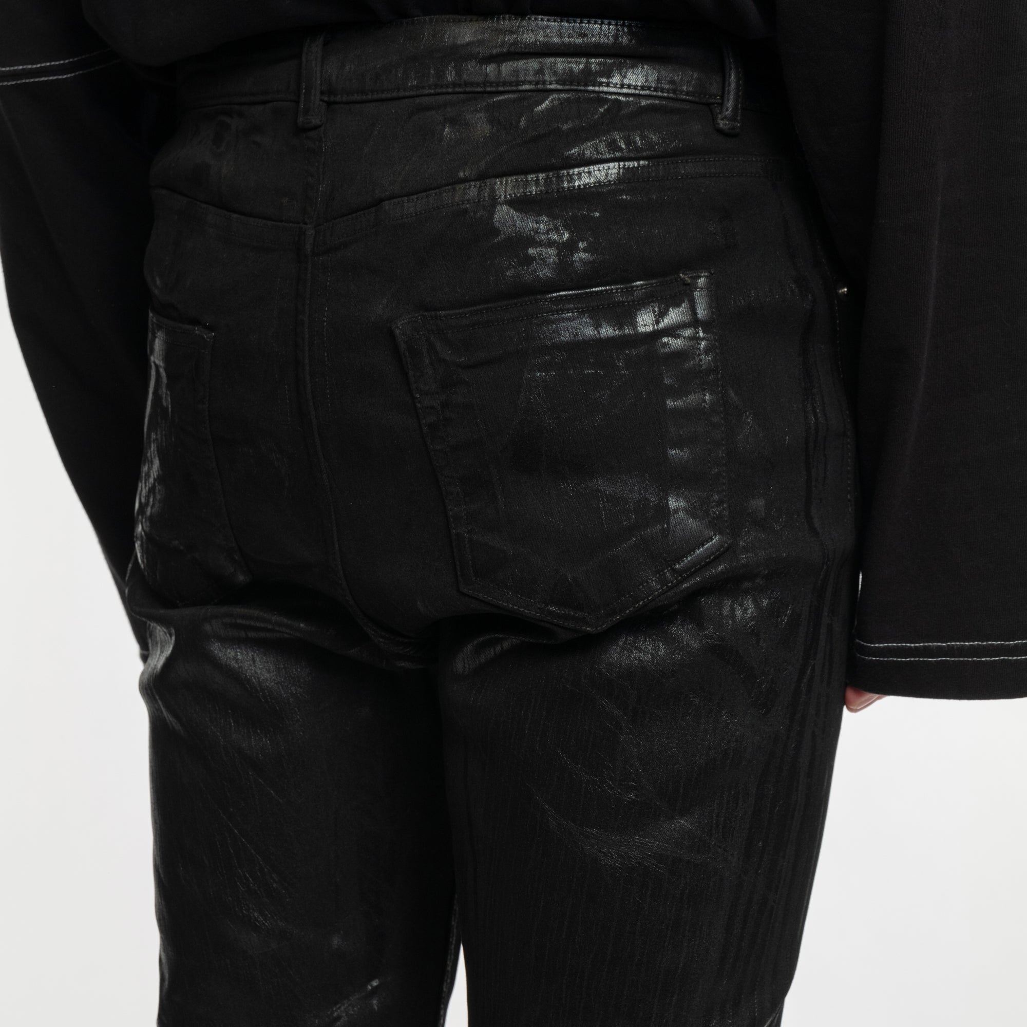 Rick Owens DRKSHDW Detroit Cut Jeans Black - 6