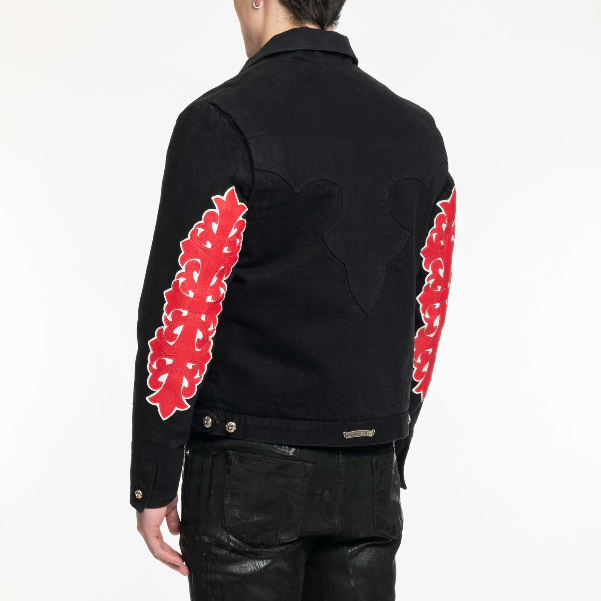 Chrome Hearts Judgement Wish Jean Jacket Black - 5