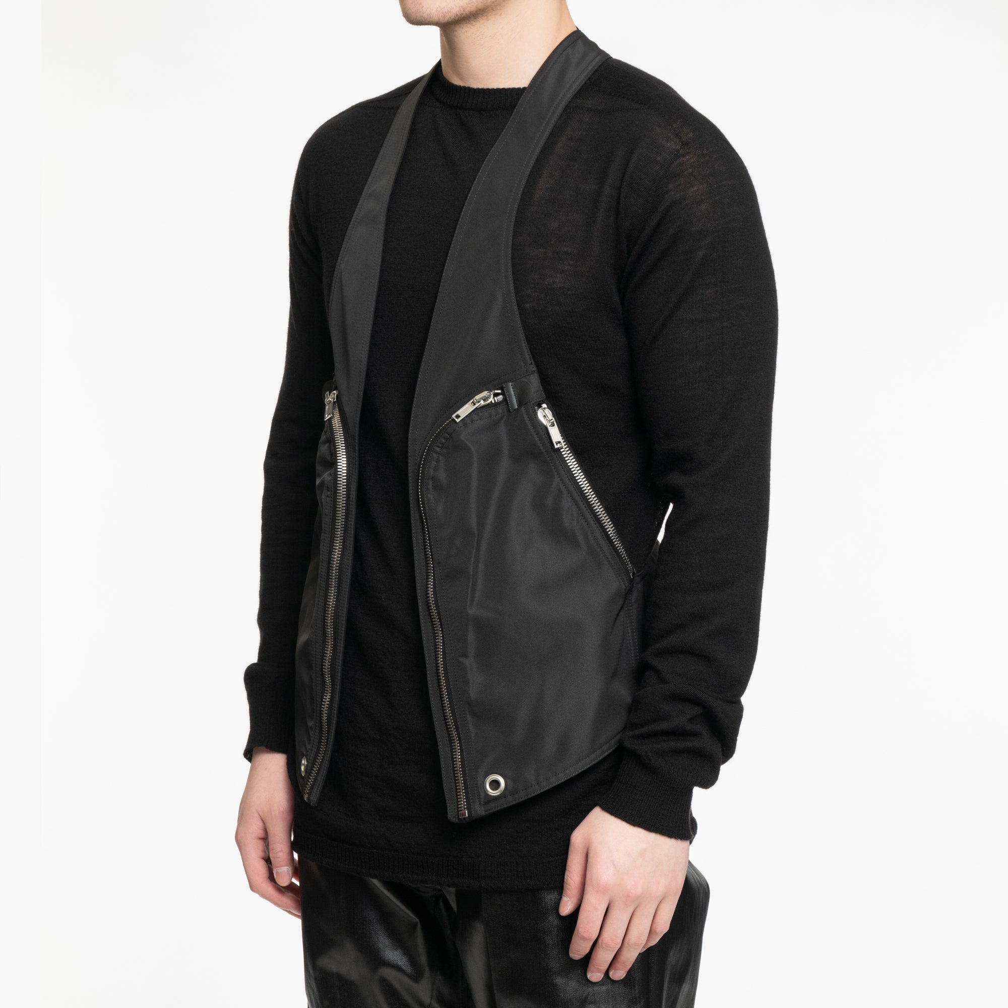 Rick Owens Lido Bauhaus Vest Black - 3