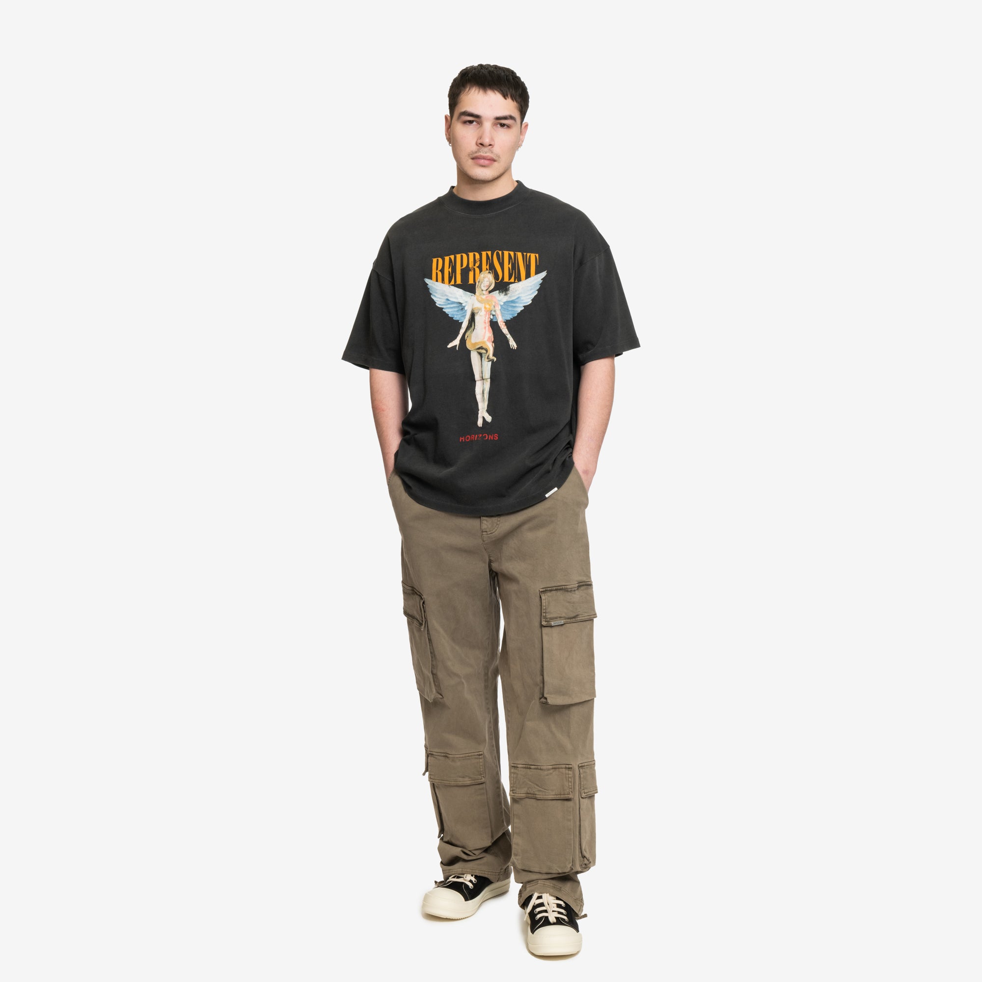 Represent Reborn T-Shirt Aged Black - 2