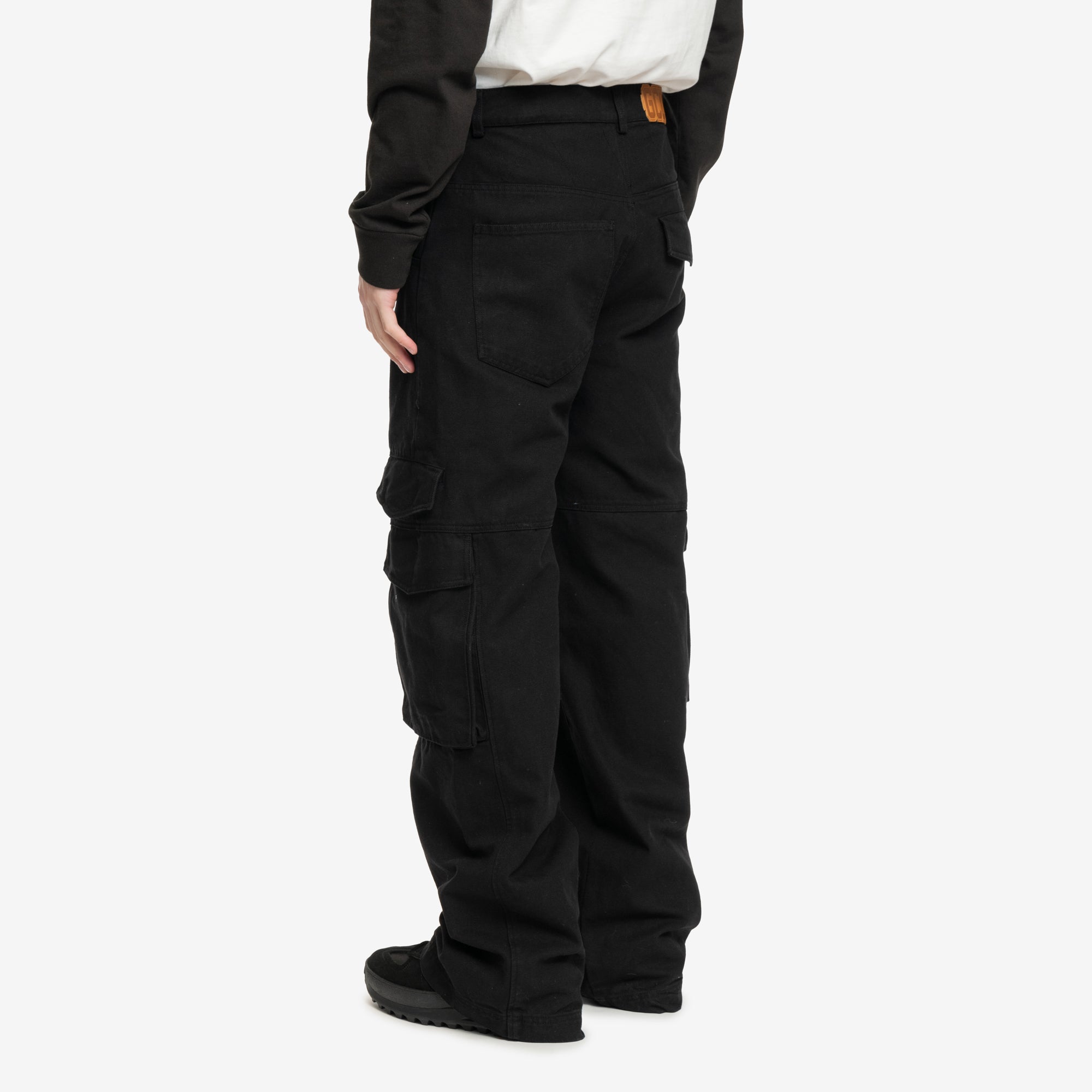 GCDS Ultracargo Linen Pants Black - 4