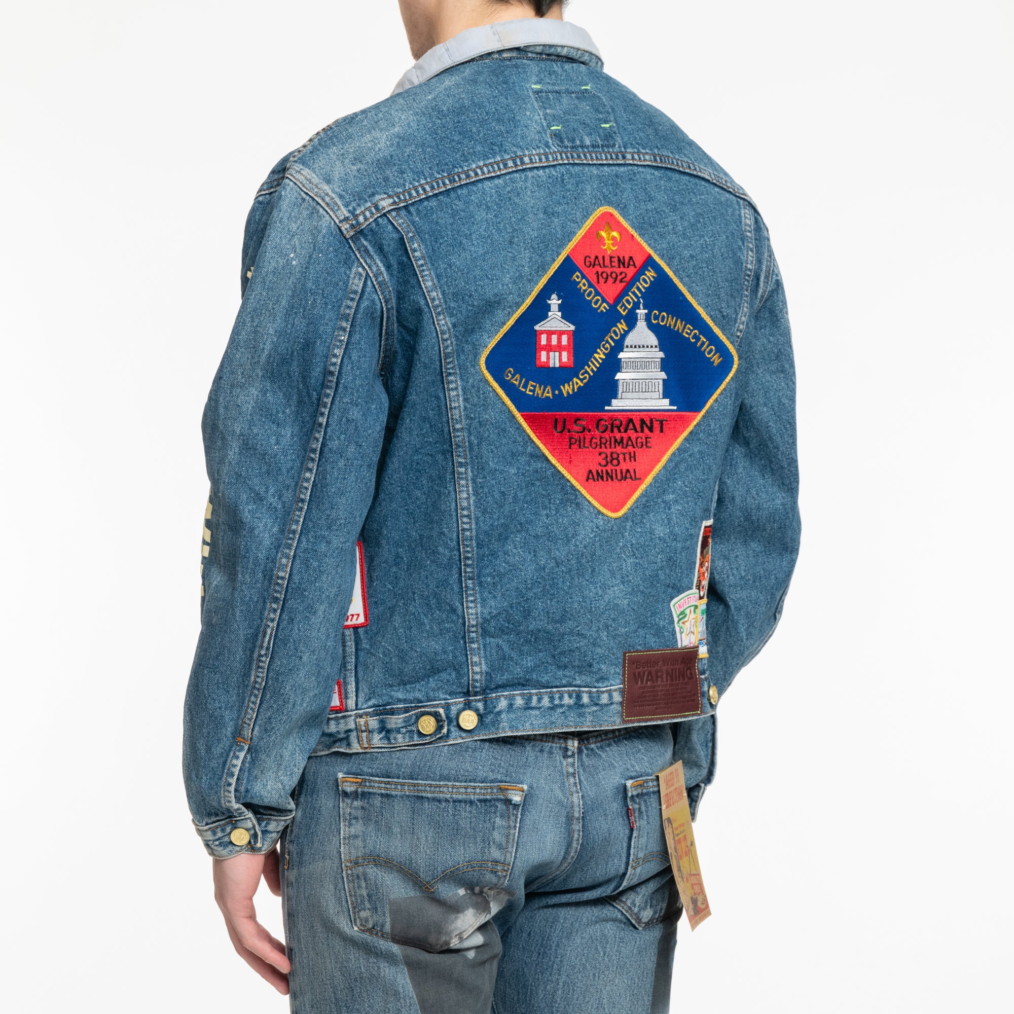 Better With Age Gentlemans Denim Jacket Multi - 4