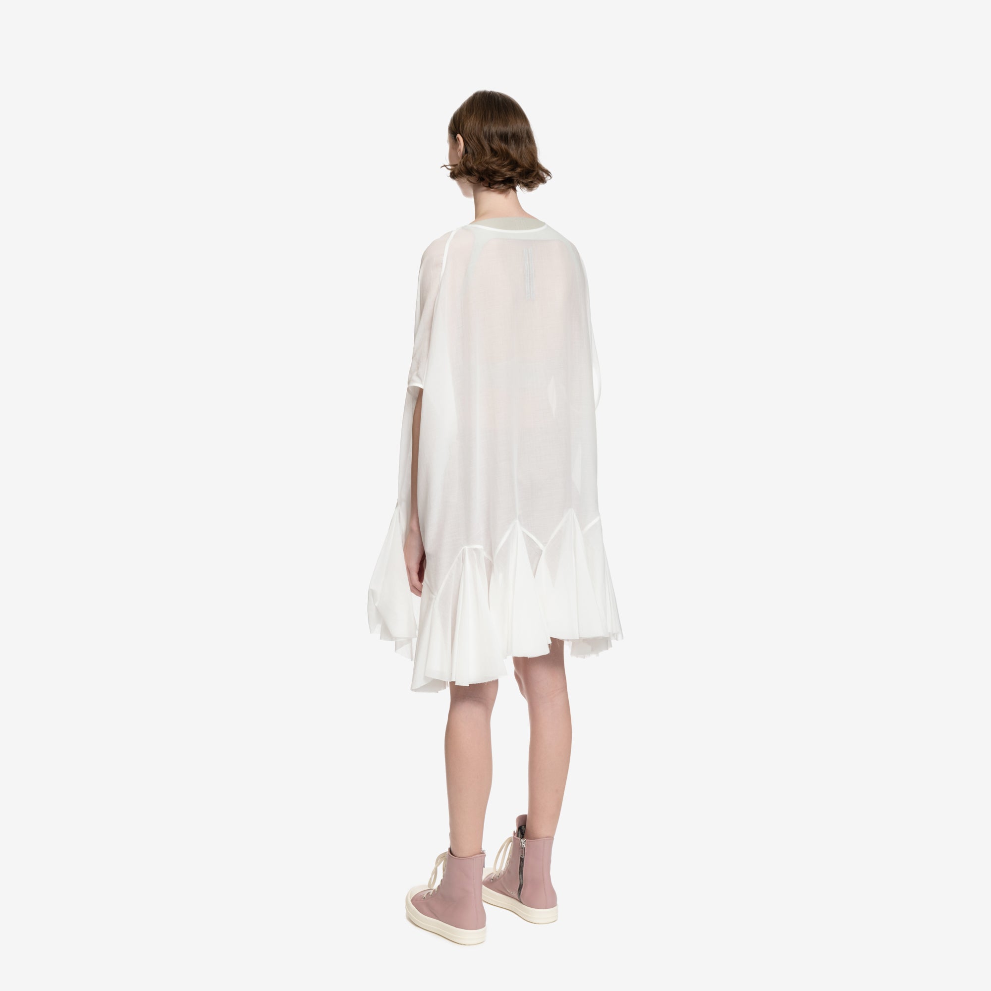 Rick Owens Womens New Divine Mini Dress Milk - 4