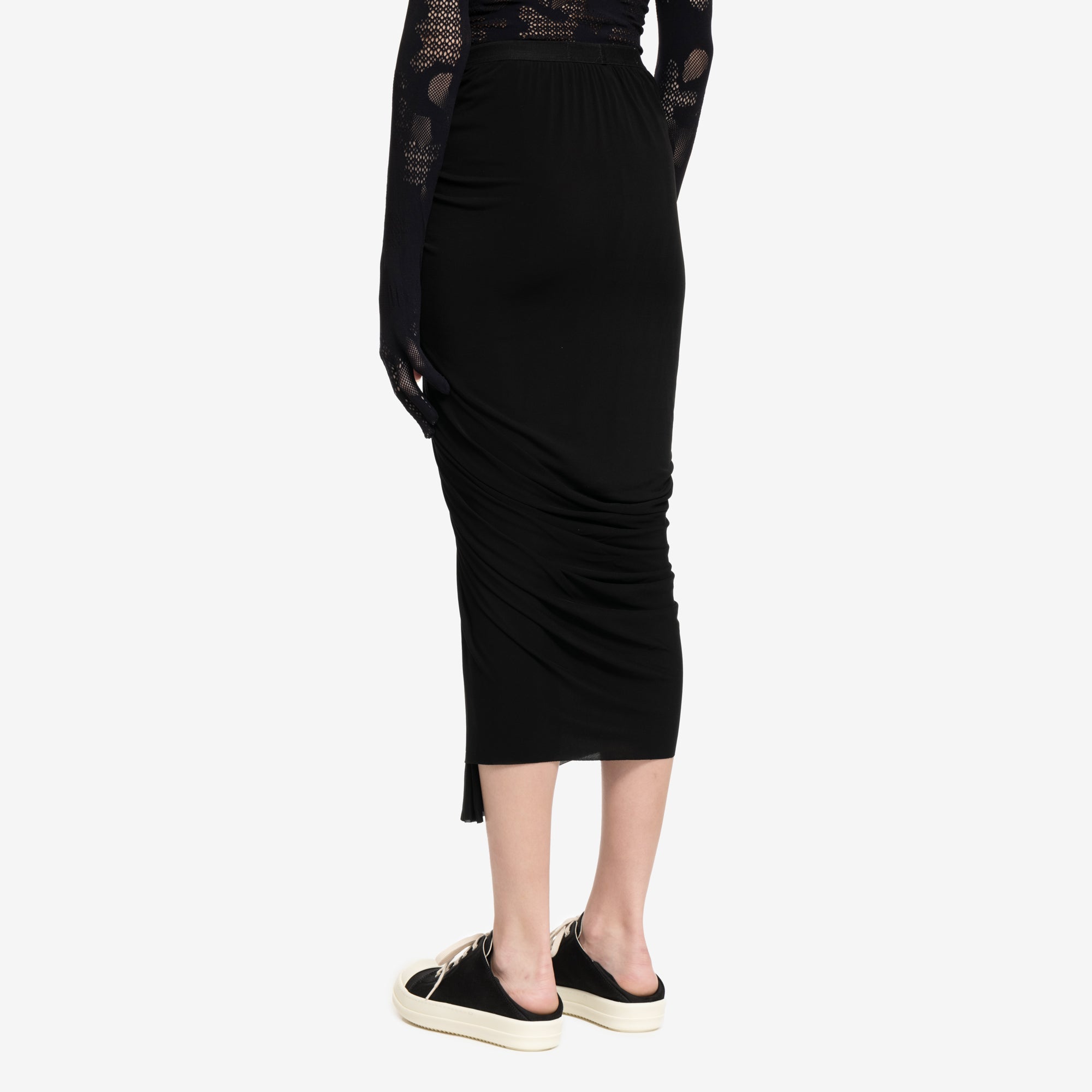 Rick Owens Womens Wrap Skirt Black - 4