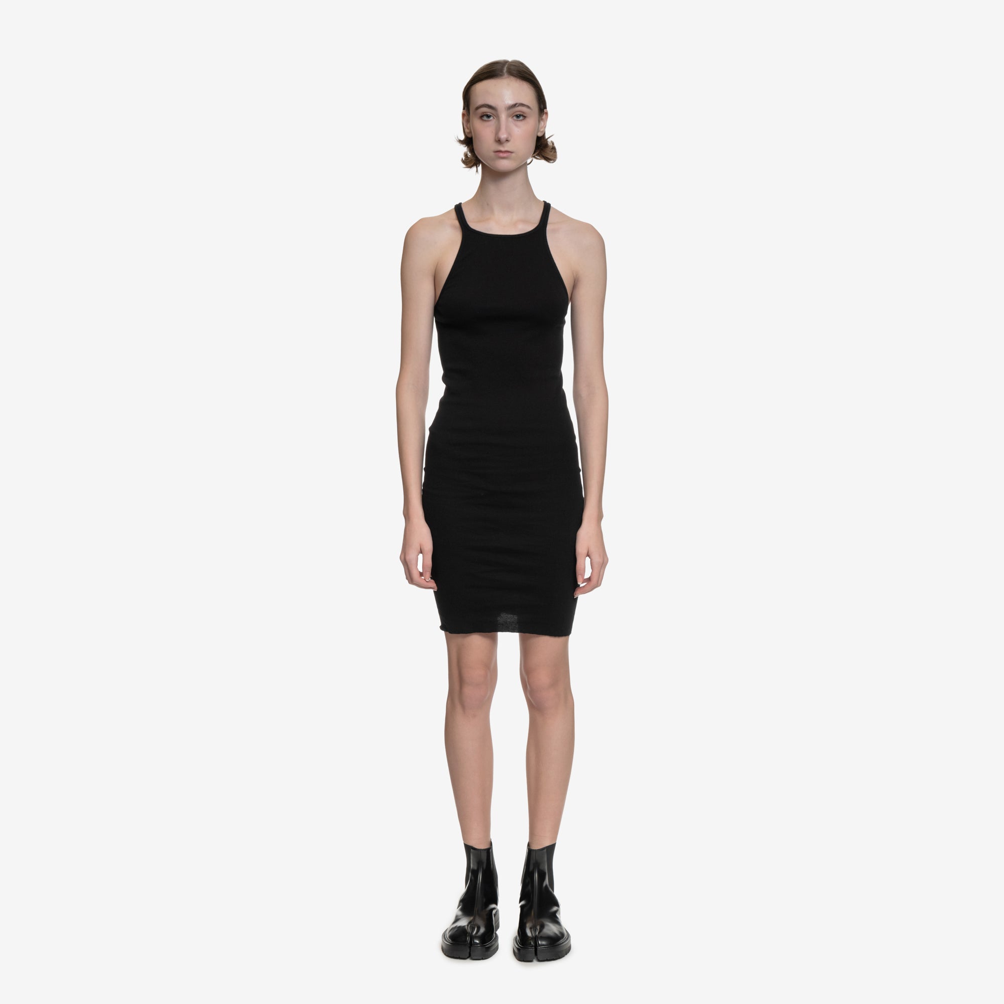 Rick Owens DRKSHDW Womens Racer Back Tank Dress Black - 1