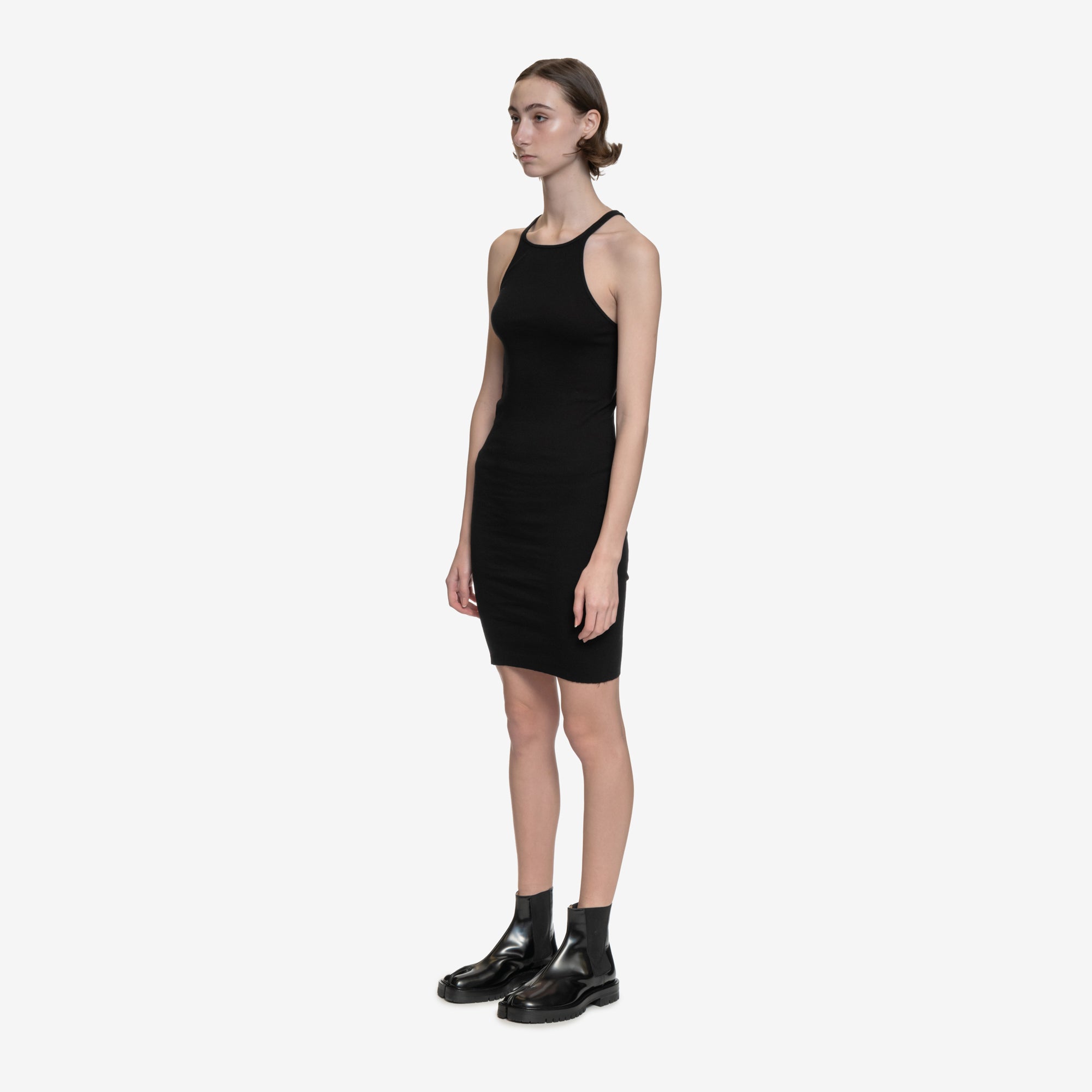 Rick Owens DRKSHDW Womens Racer Back Tank Dress Black - 3