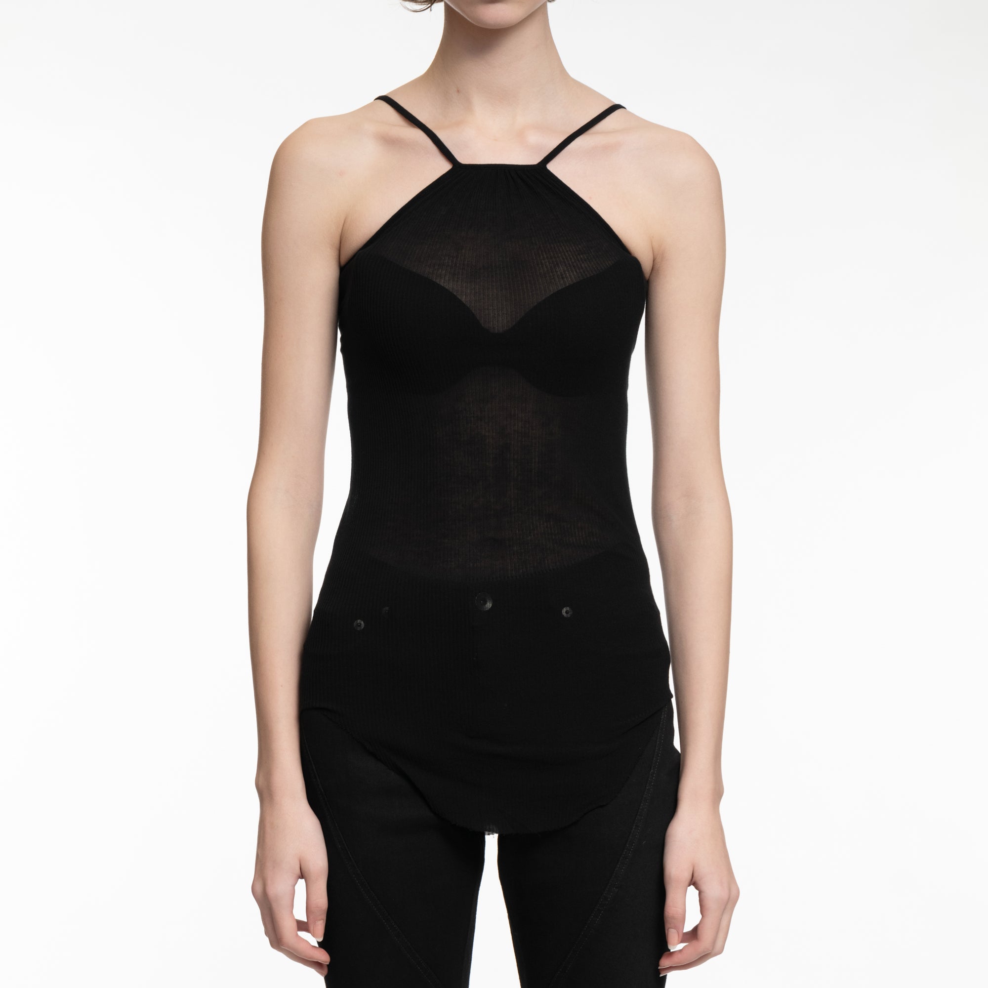 Rick Owens Womens Skorpio Tank Top Black - 1