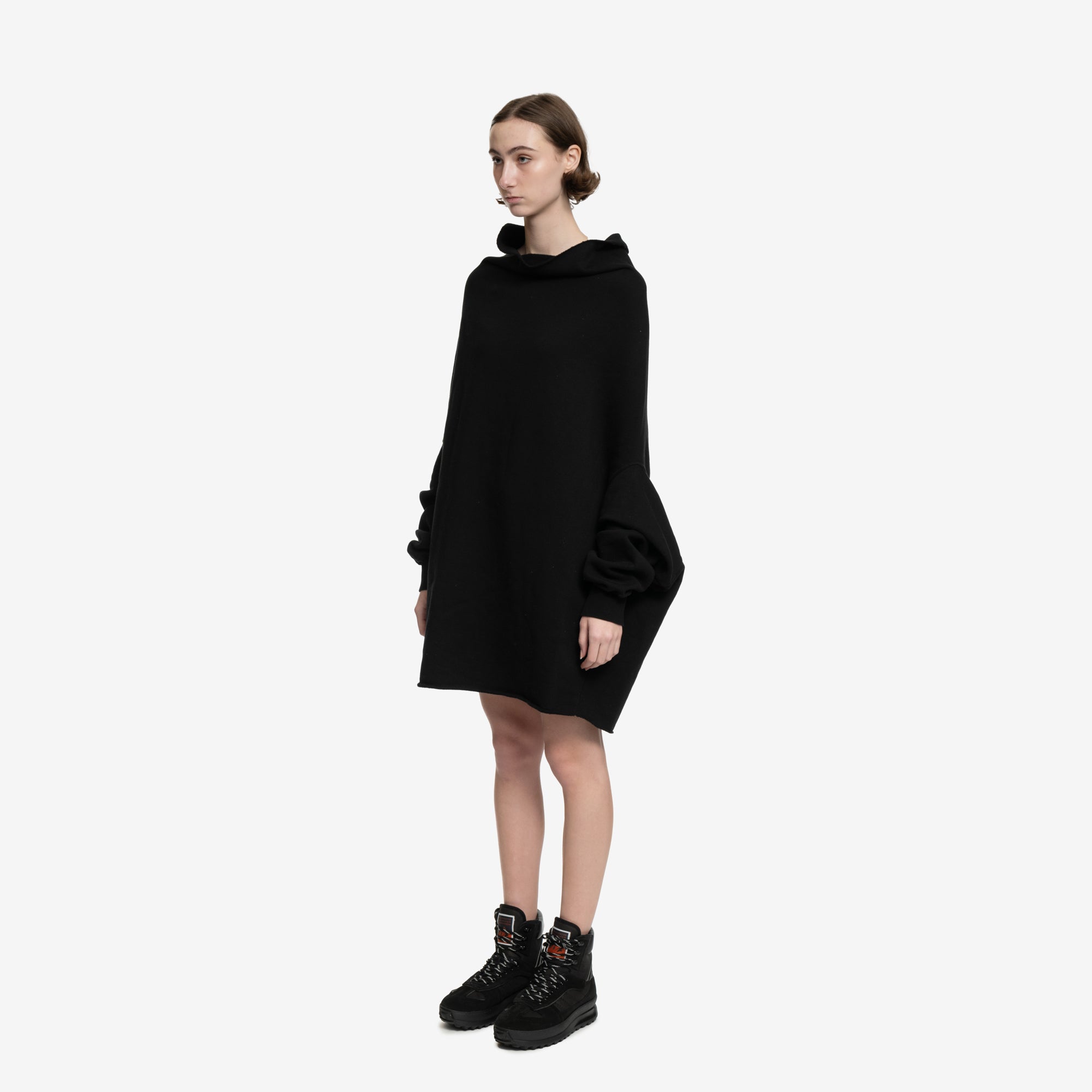 Rick Owens Shroud Sweatshirt Black - 7
