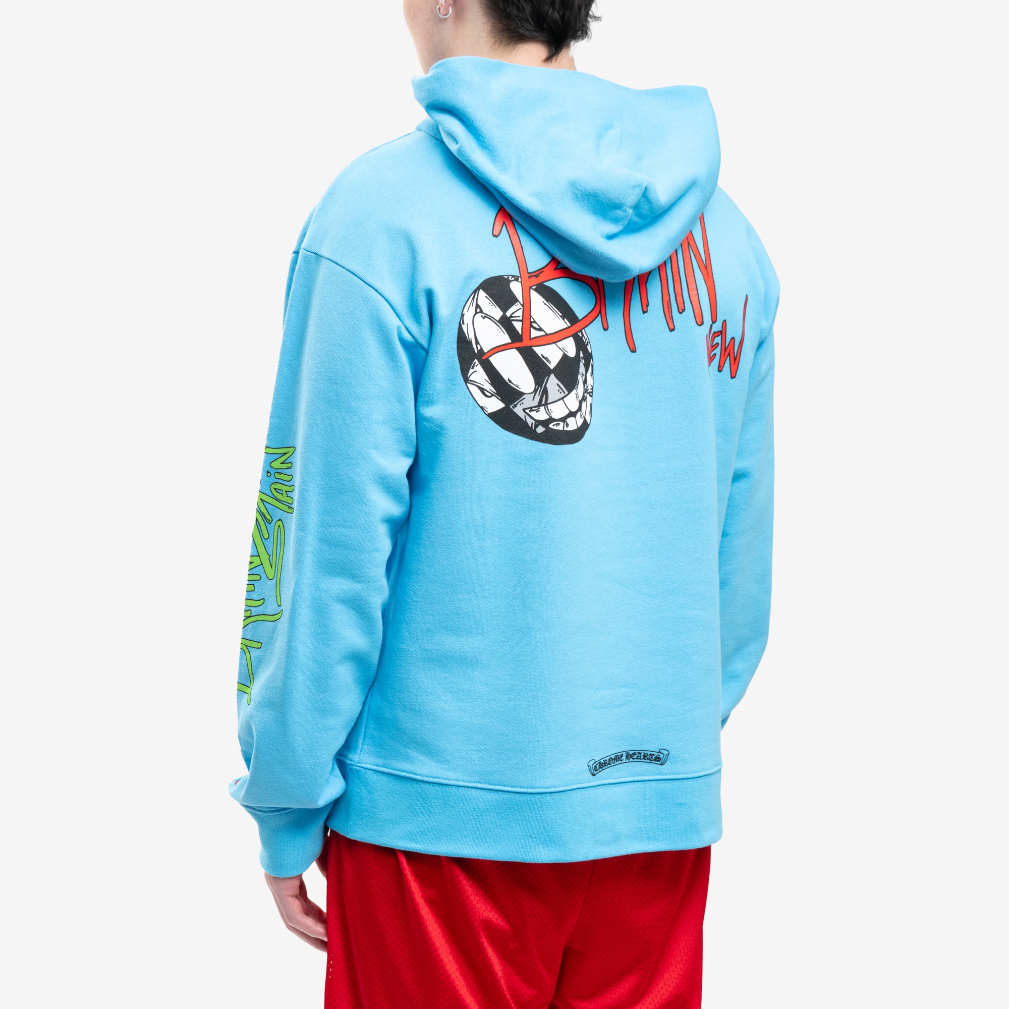 Chrome Hearts Matty Boy Brand New Brain New Hoody Blue - 4