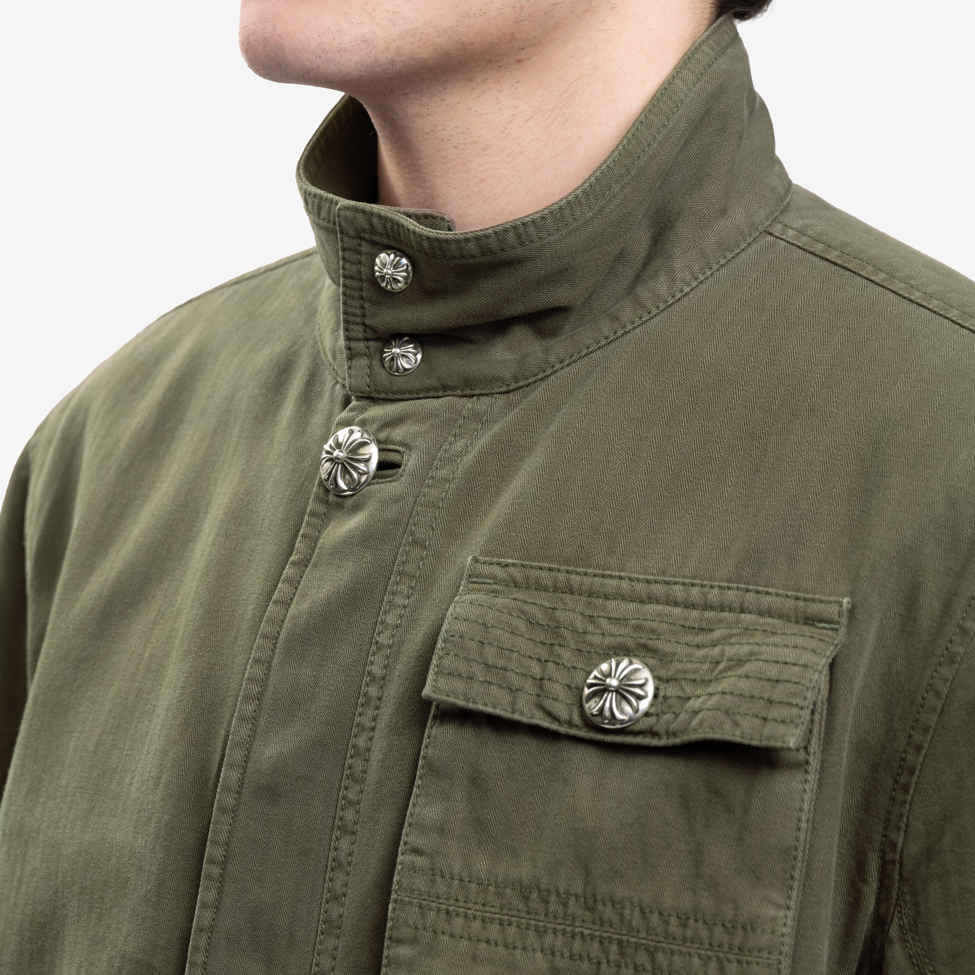 Chrome Hearts Cherry Bomb Jacket Army Green - 7