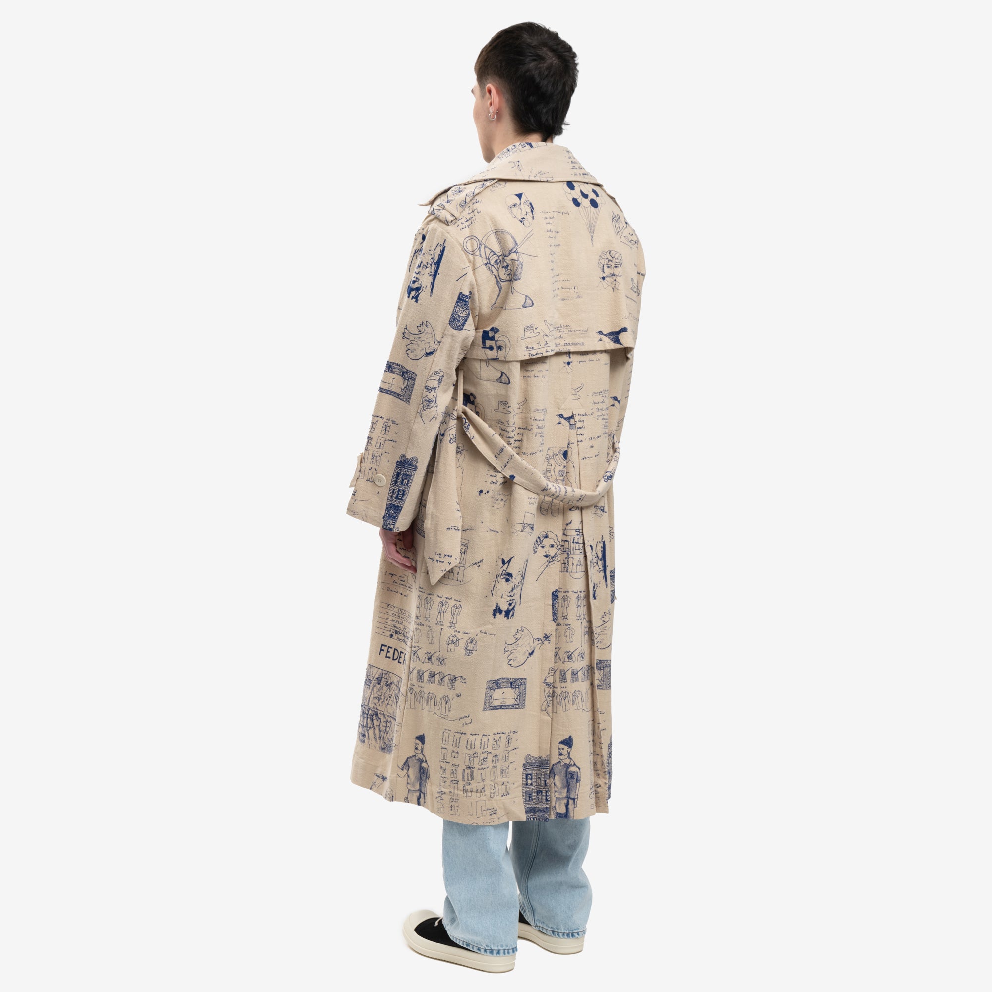 KidSuper Doodles Coat Tan - 4