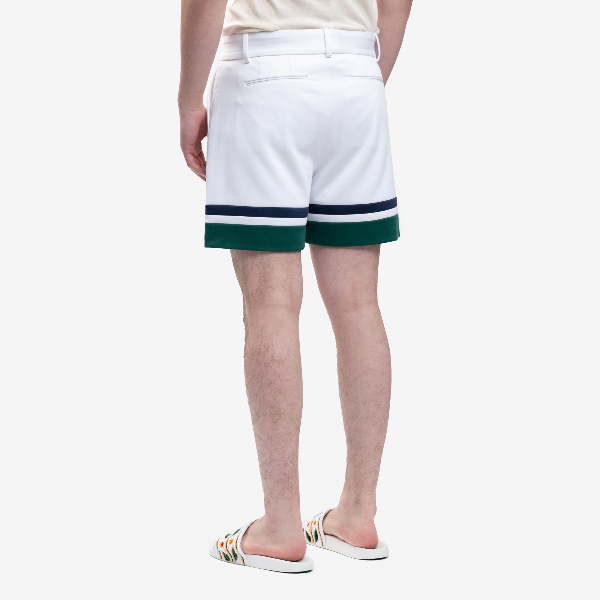 Casablanca Sports Tailoring Shorts White - 4