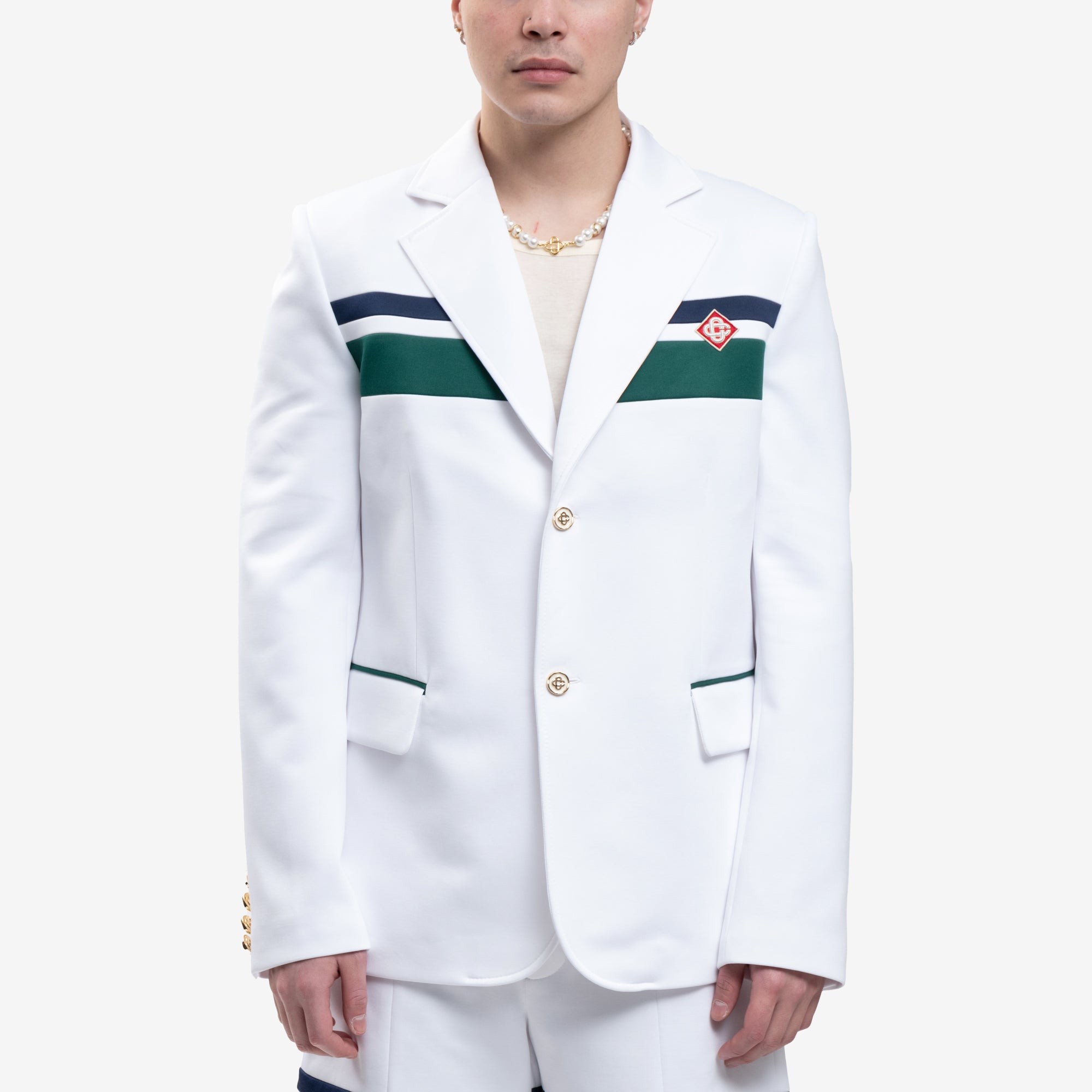 Casablanca Sports Tailoring Jacket White - 1