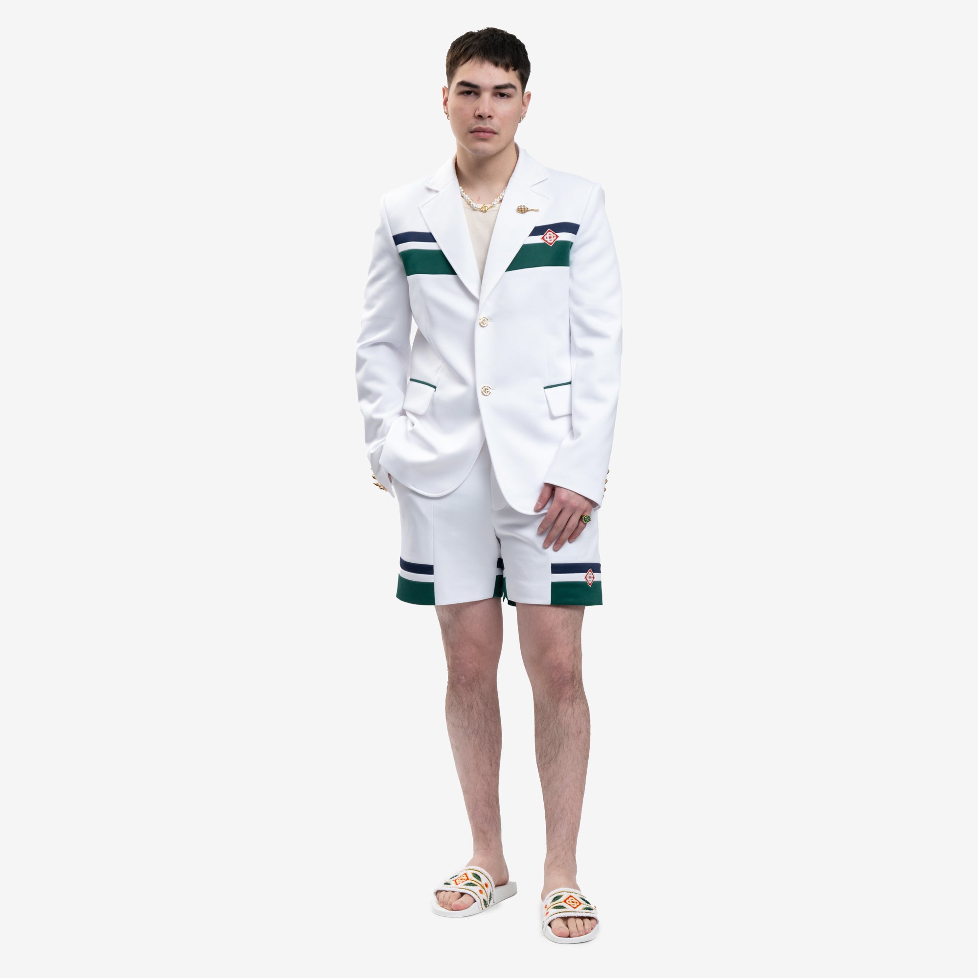 Casablanca Sports Tailoring Jacket White - 2